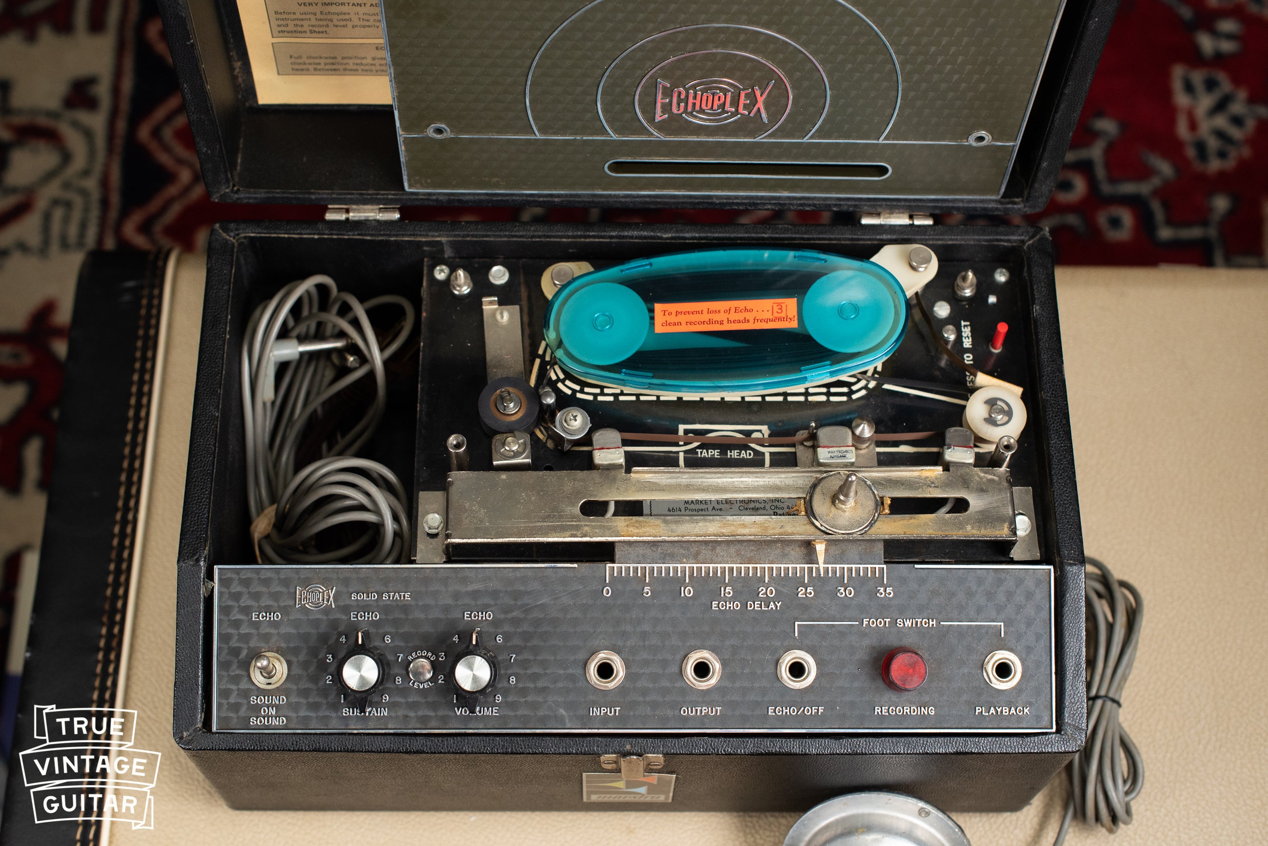 Black top Maestro Echoplex EP-3 tape echo delay