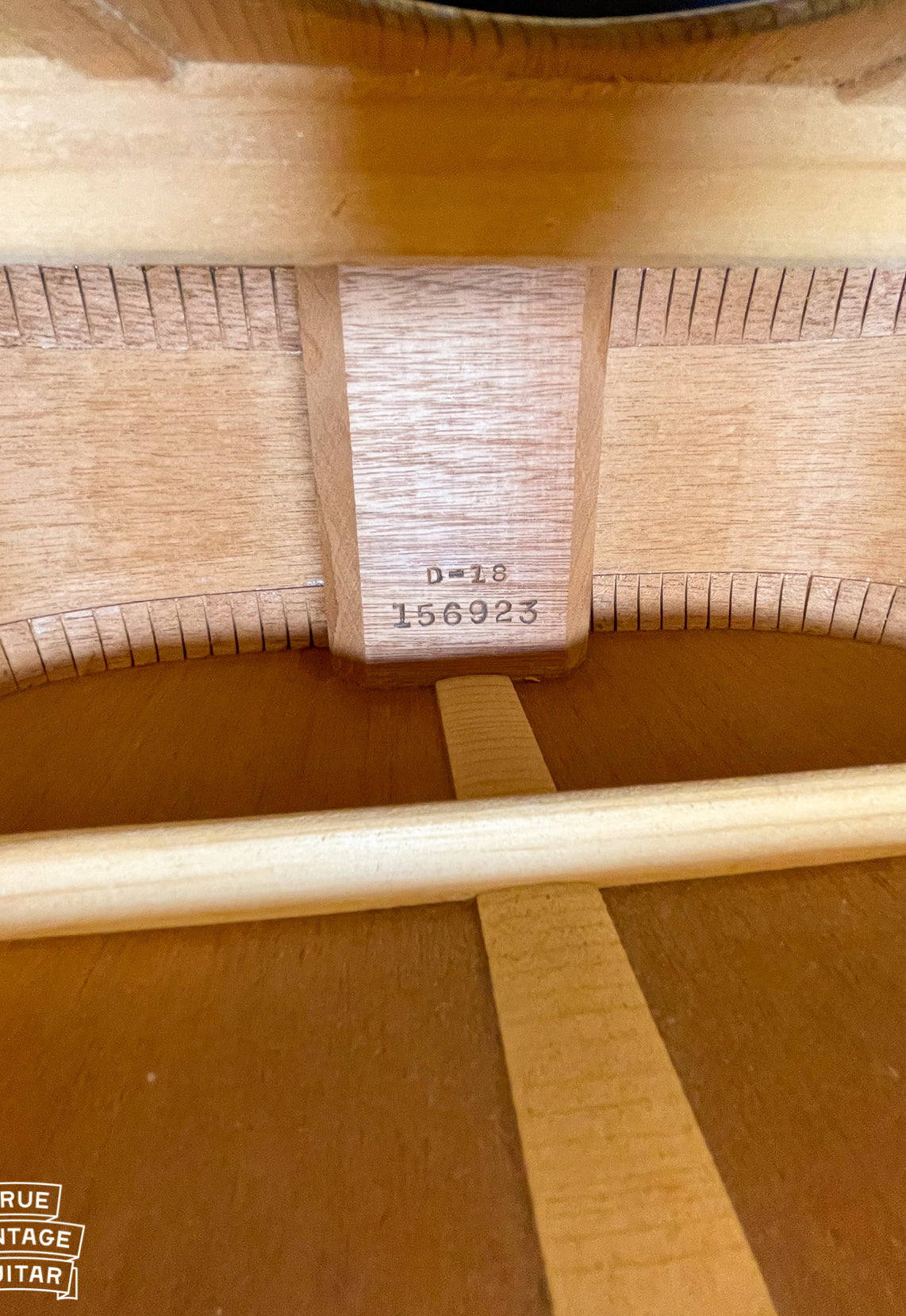 Neck block of Martin D-18 1957