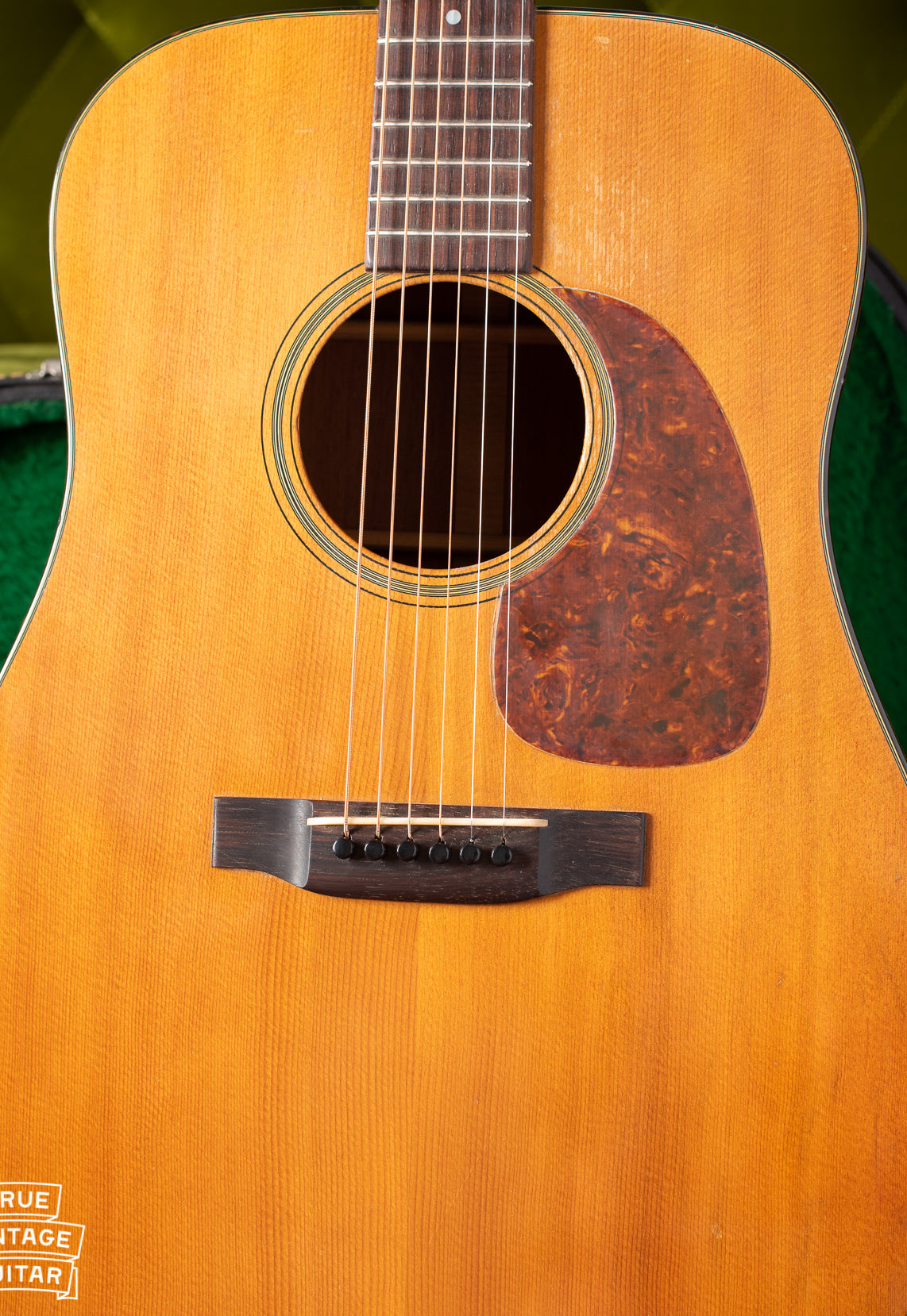 Spruce top of vintage Martin D-18 1957
