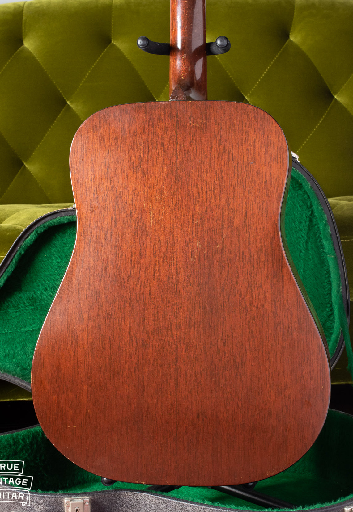 Back of body of Martin D-18 1957