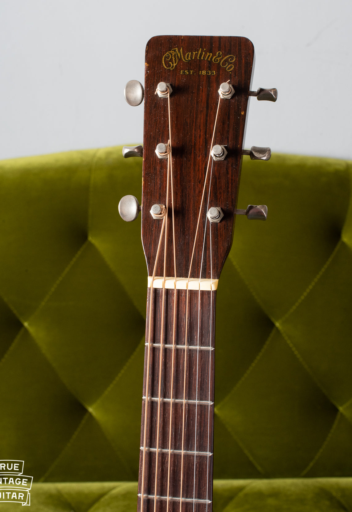 Headstock of Martin D-18 1957