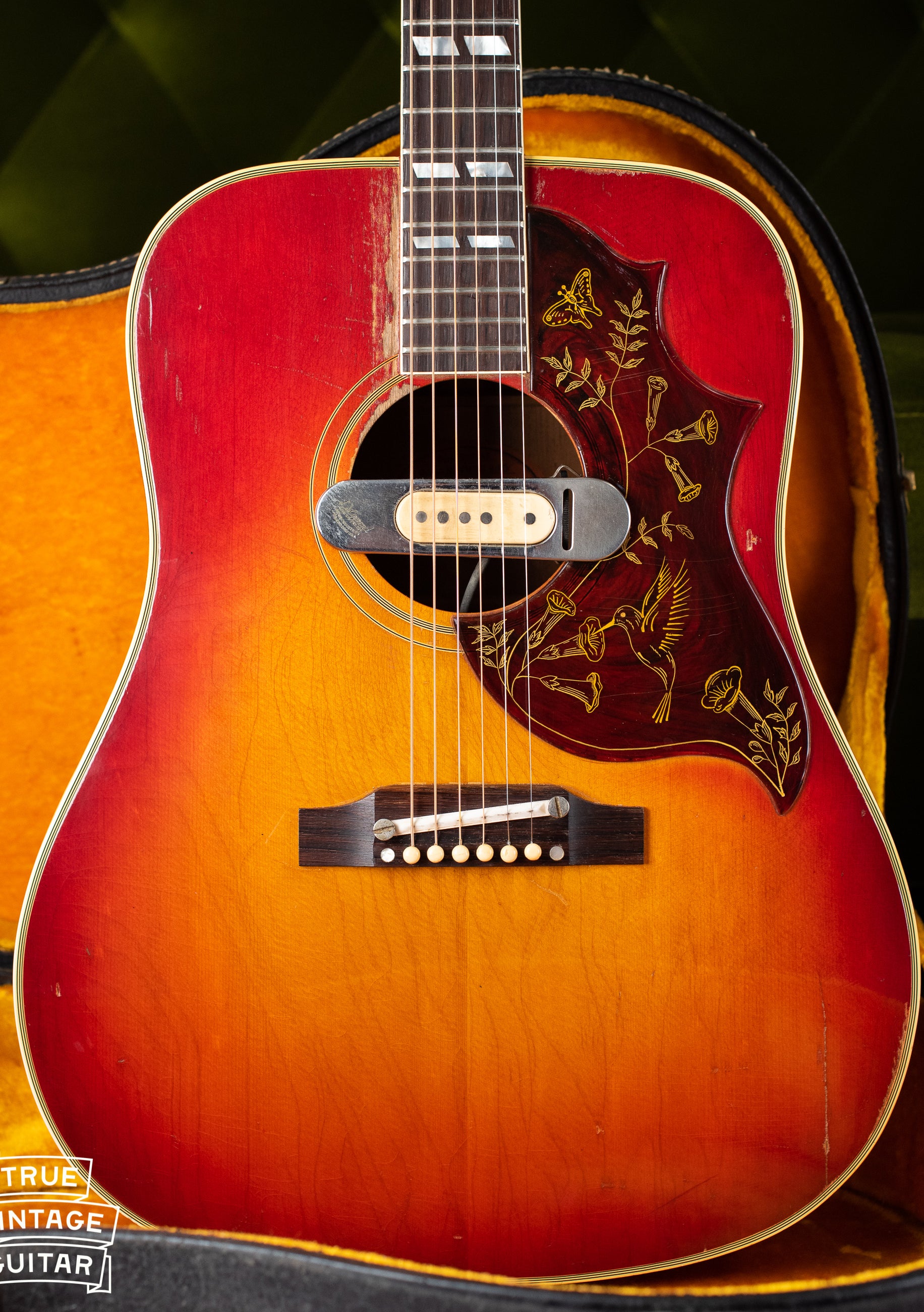 Vintage 1963 Gibson Hummingbird acoustic guitar