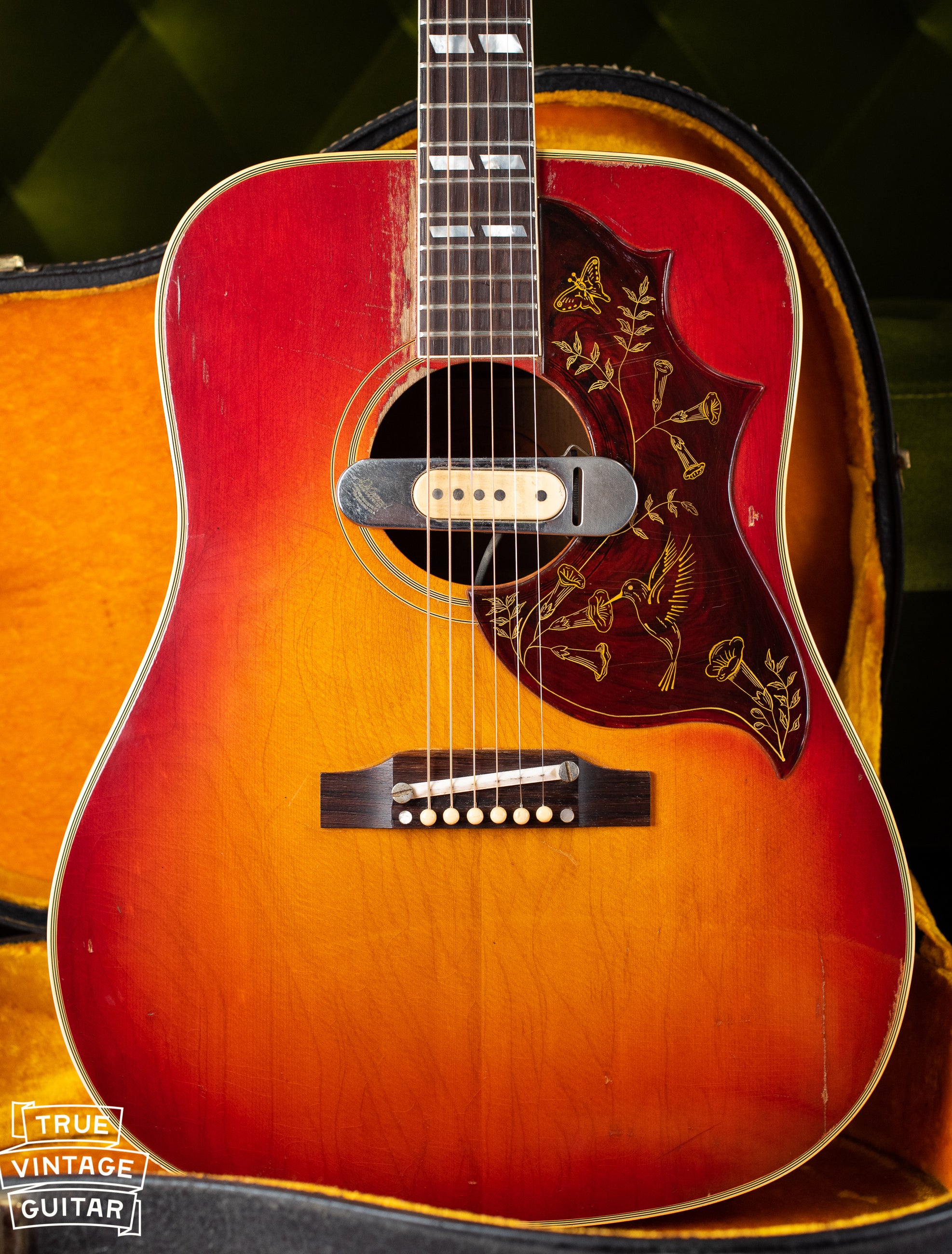 Vintage 1963 Gibson Hummingbird acoustic guitar