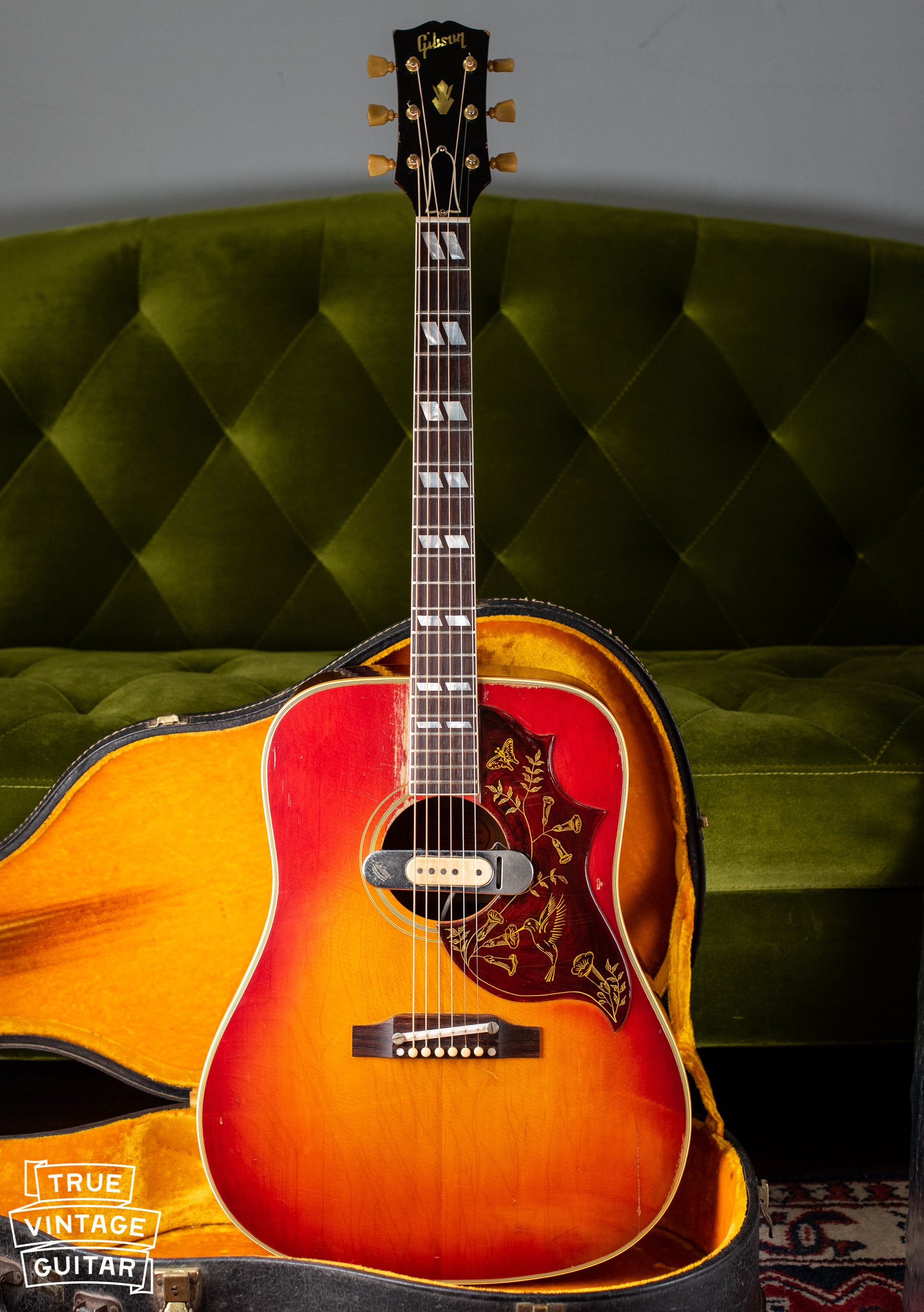 Vintage 1963 Gibson Hummingbird acoustic guitar