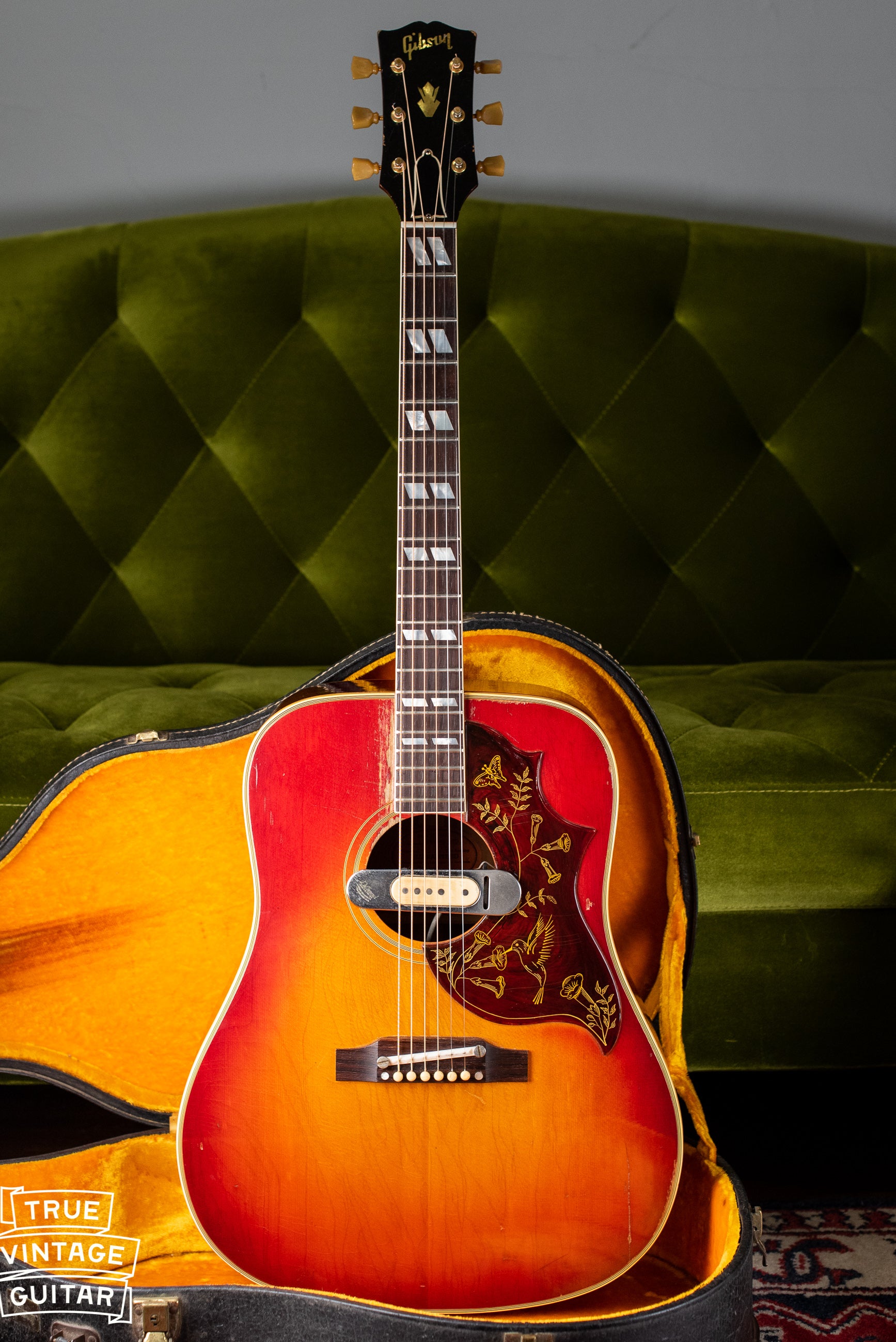 Vintage 1963 Gibson Hummingbird acoustic guitar