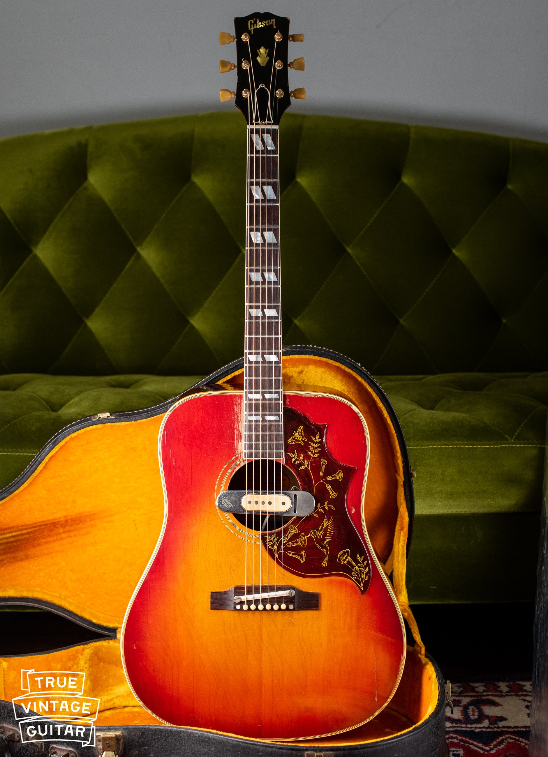 Vintage 1963 Gibson Hummingbird acoustic guitar