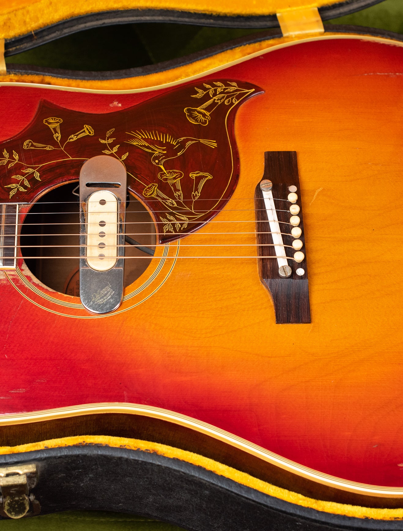 Vintage 1963 Gibson Hummingbird acoustic guitar