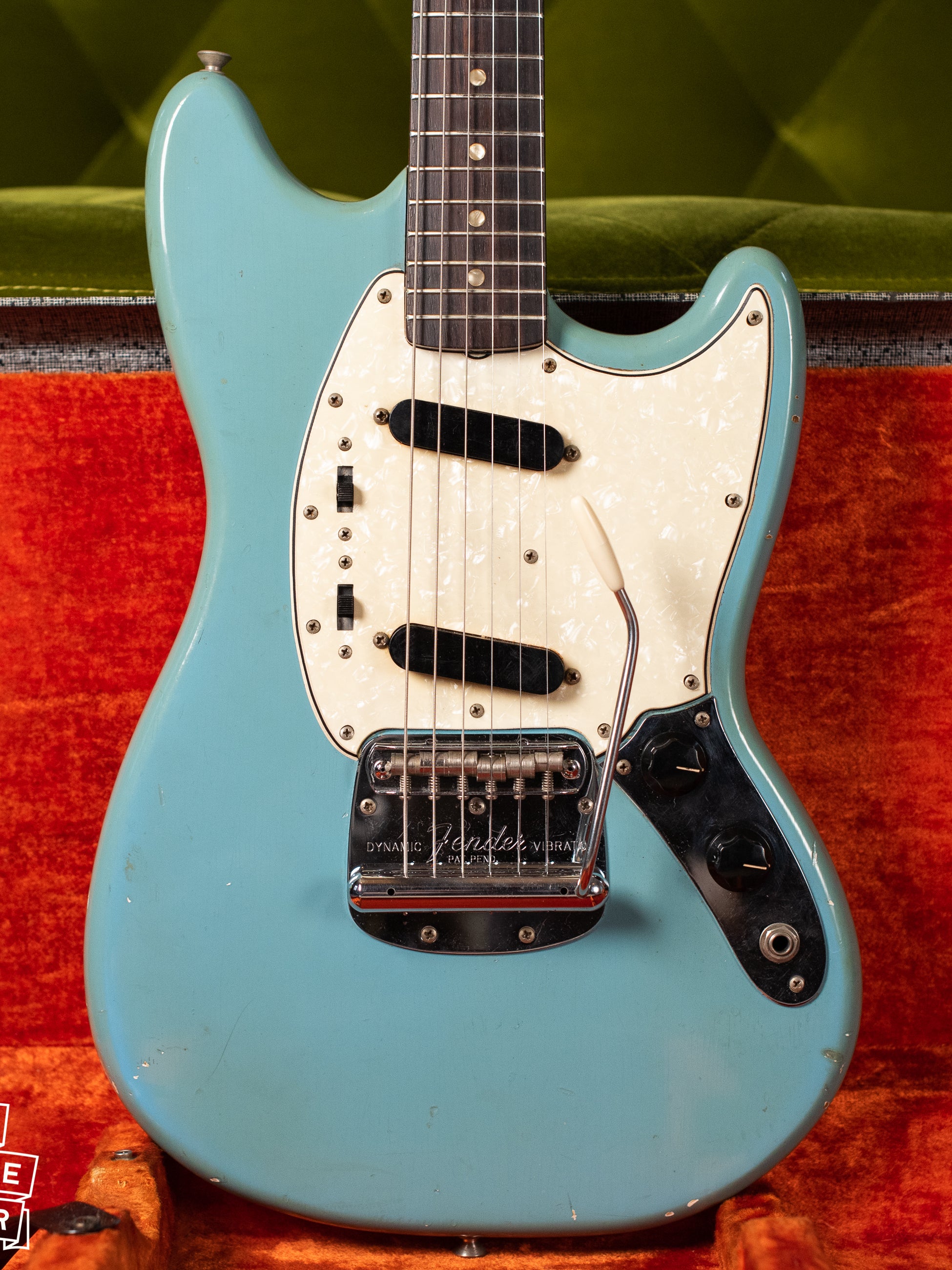 Vintage 1966 Fender Mustang Blue body