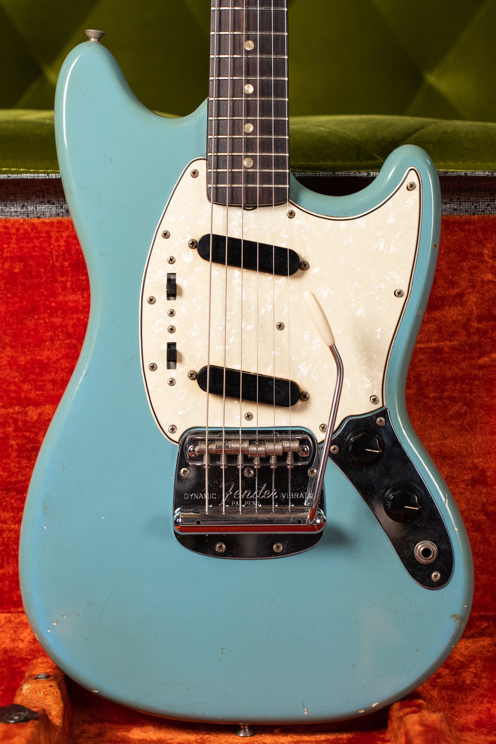 Vintage 1966 Fender Mustang Blue body