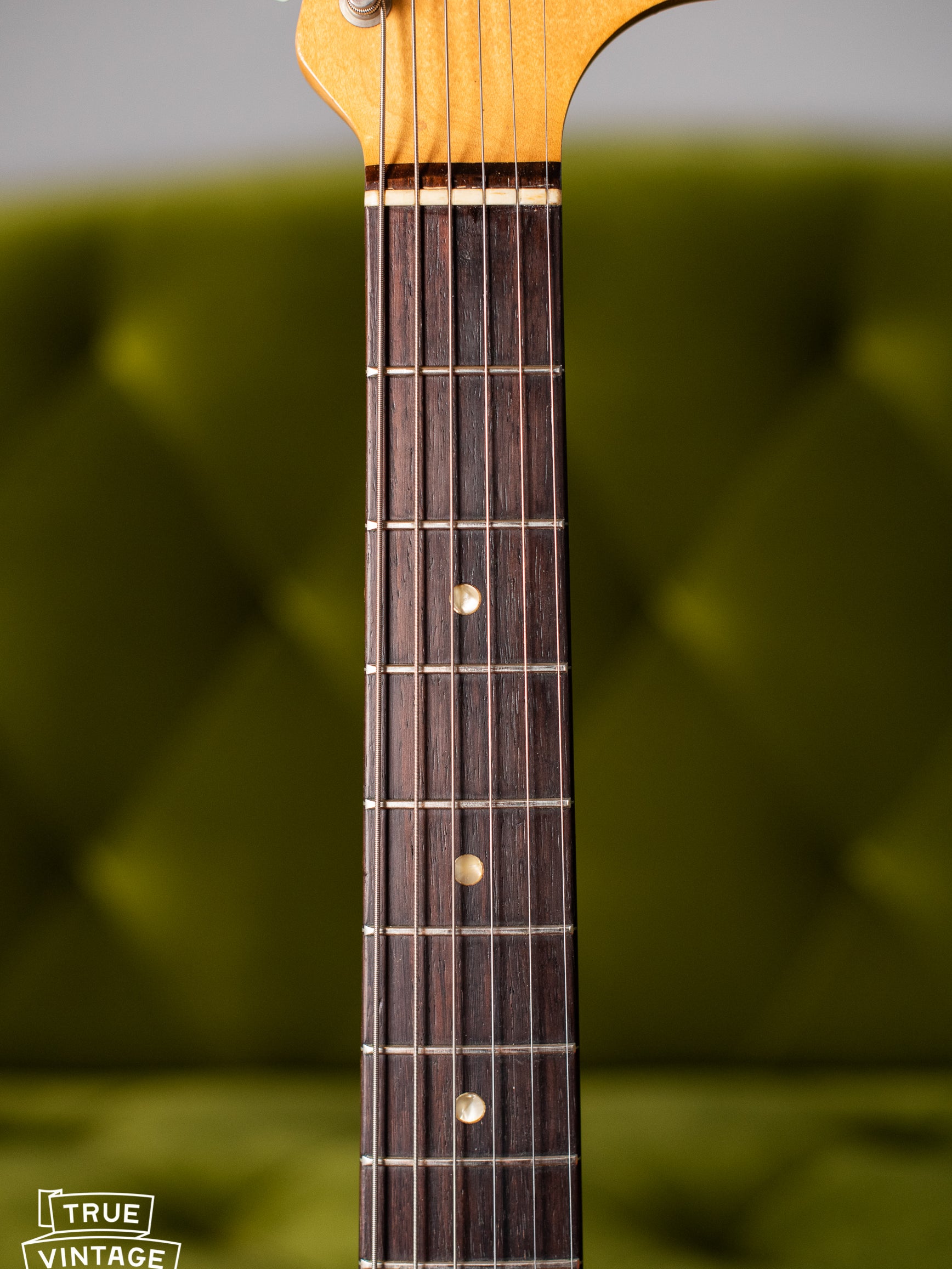 Fretboard, Vintage 1966 Fender Mustang Blue