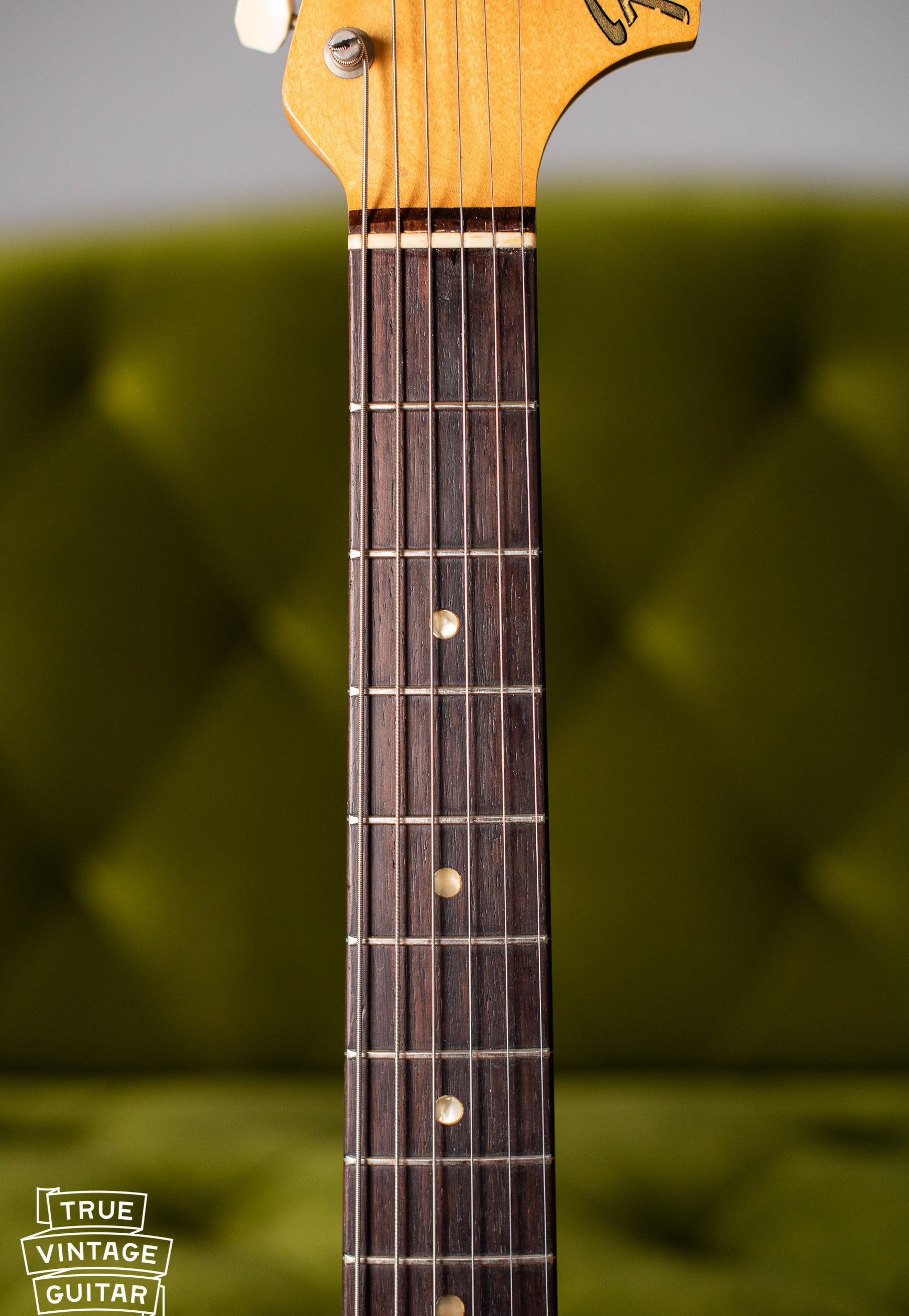 Fretboard, Vintage 1966 Fender Mustang Blue