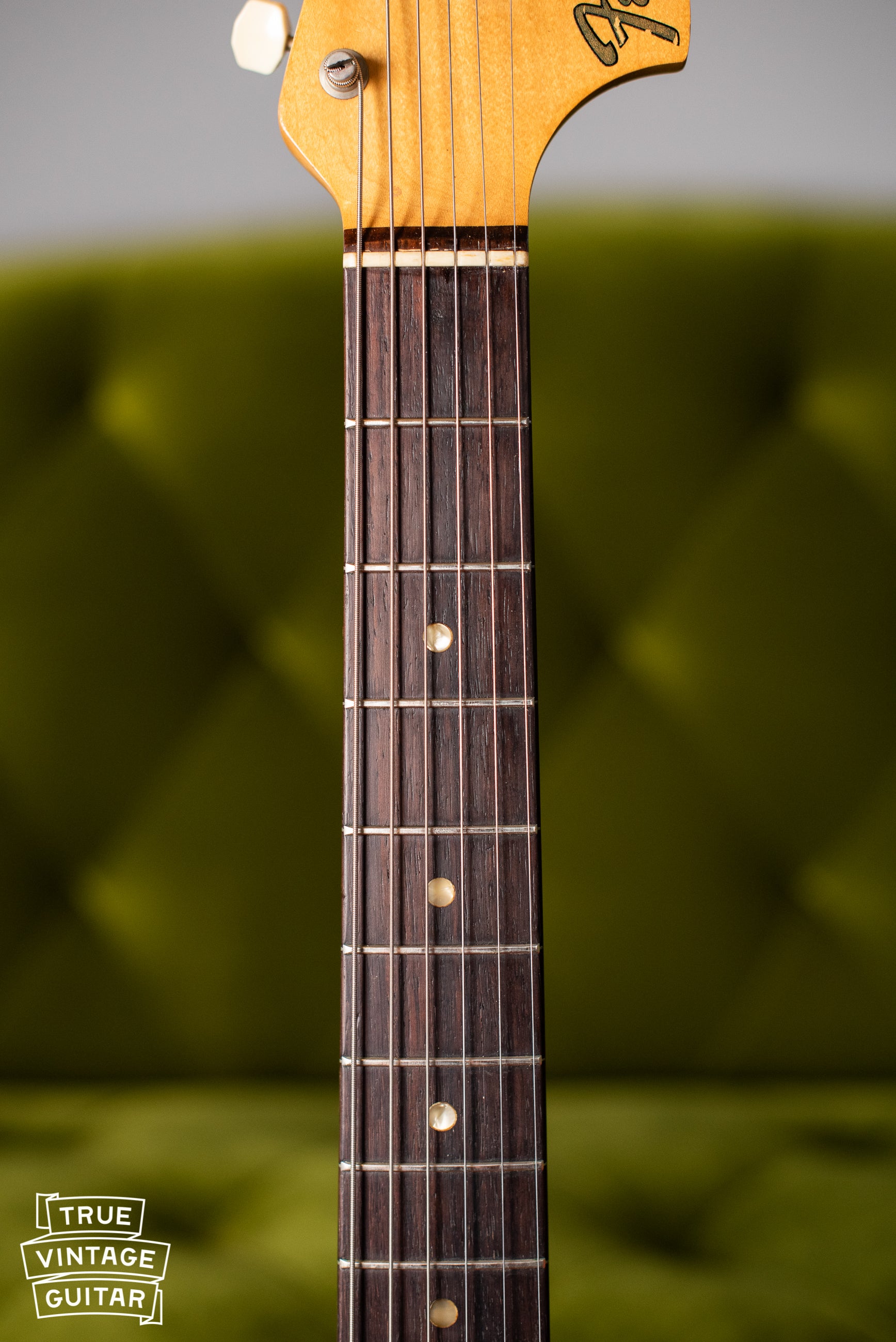 Fretboard, Vintage 1966 Fender Mustang Blue