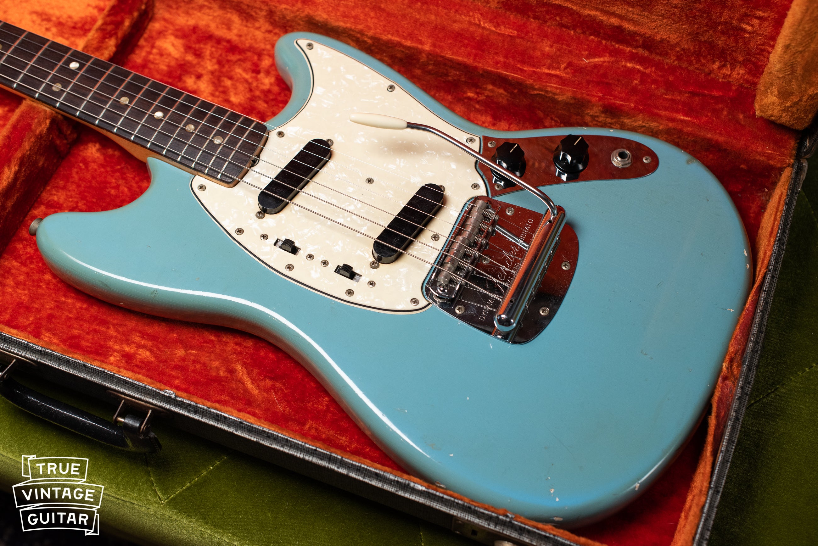 Vintage 1966 Fender Mustang Blue