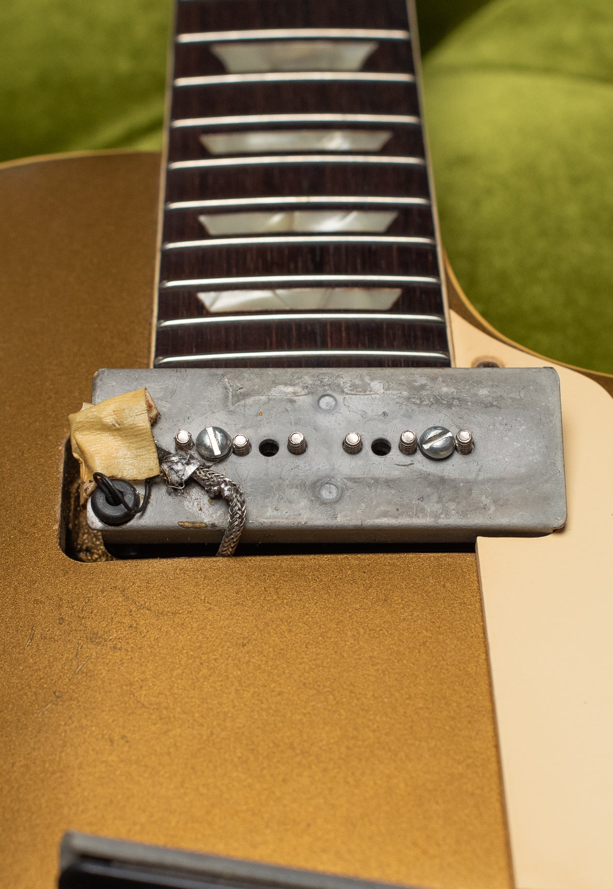 1950s Gibson P-90 pickup base plate