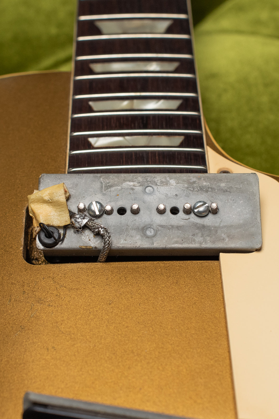 1950s Gibson P-90 pickup base plate