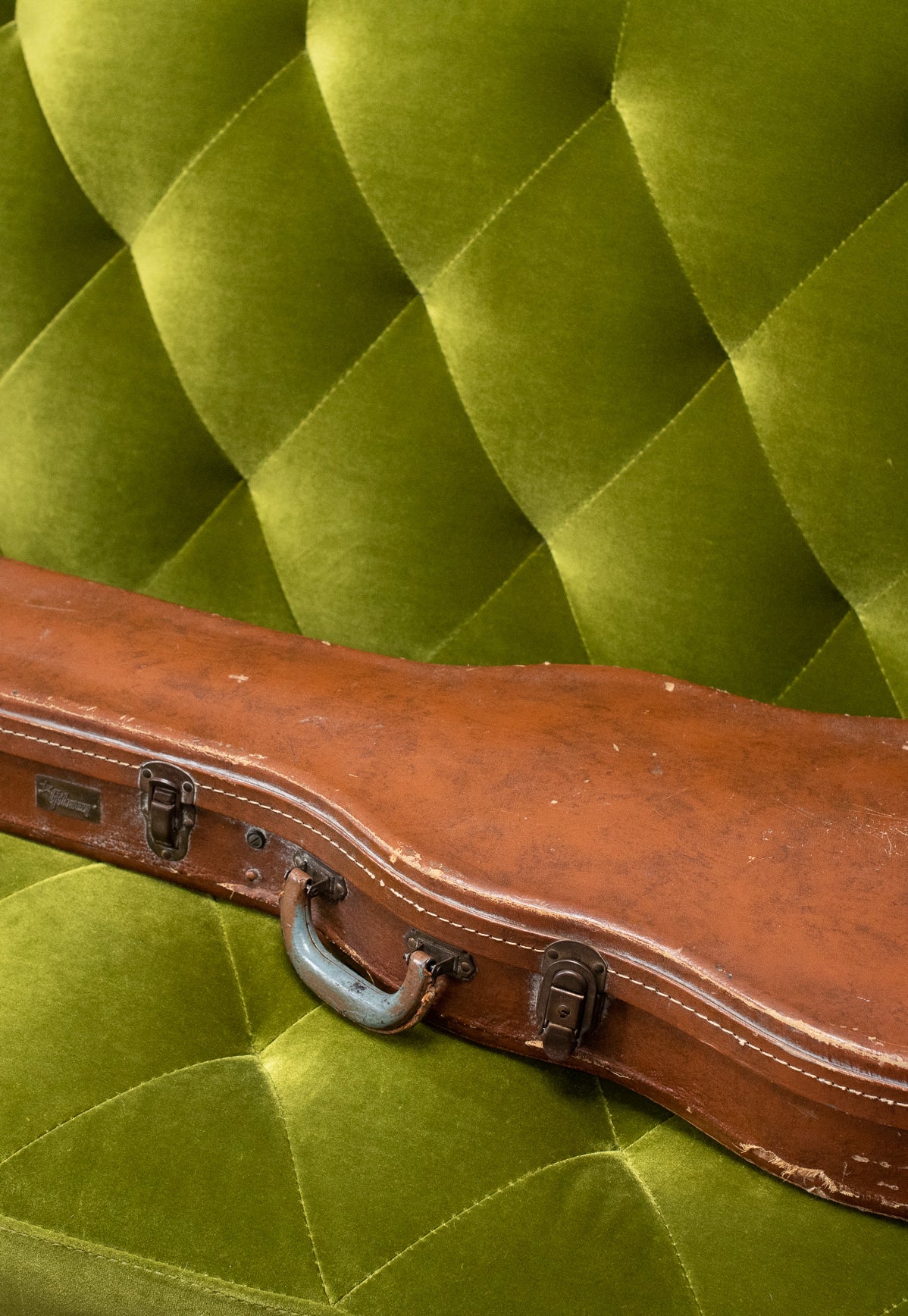 vintage 1950s Lifton brown pink case 4 latch