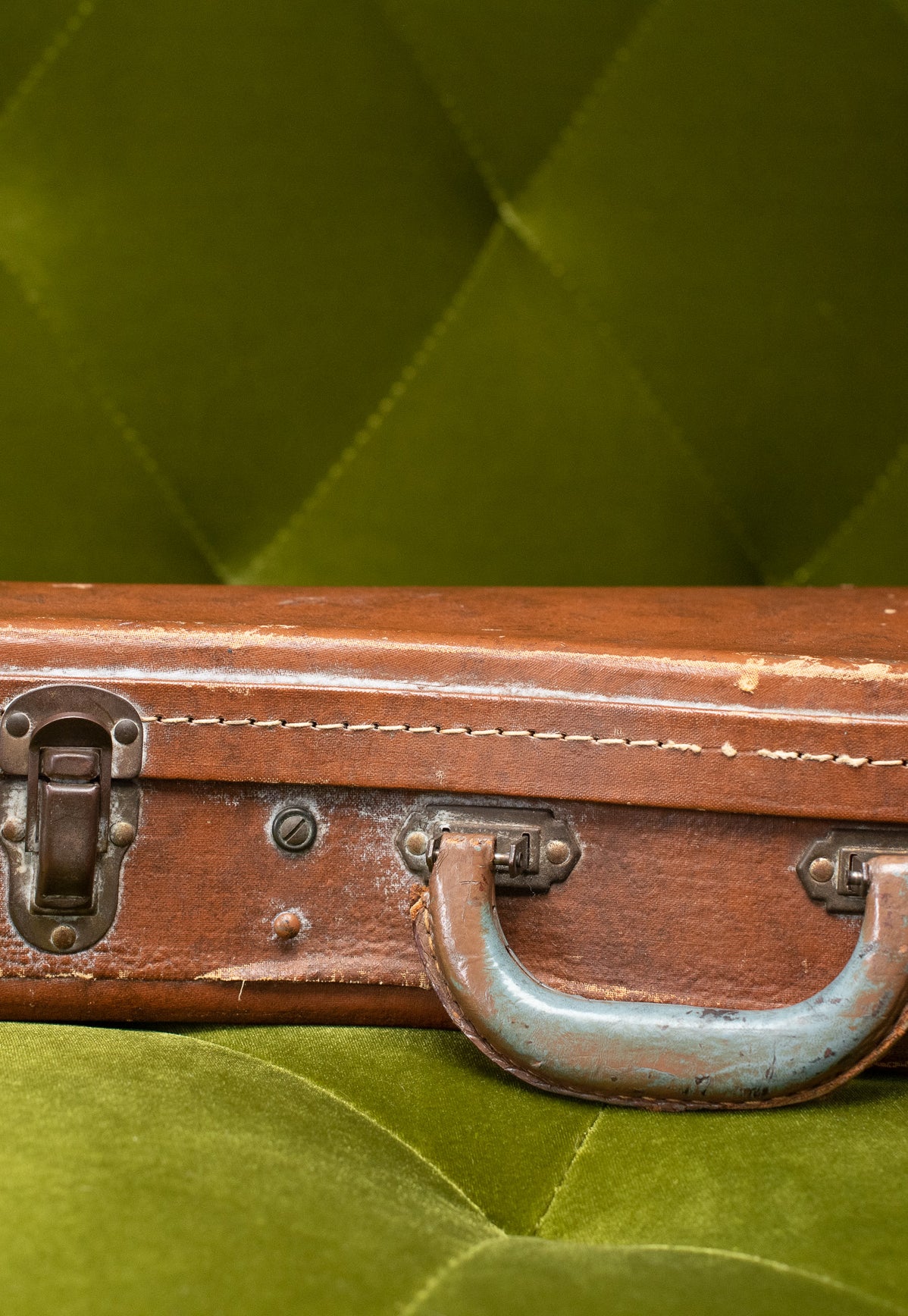 vintage 1950s Lifton brown pink case 4 latch