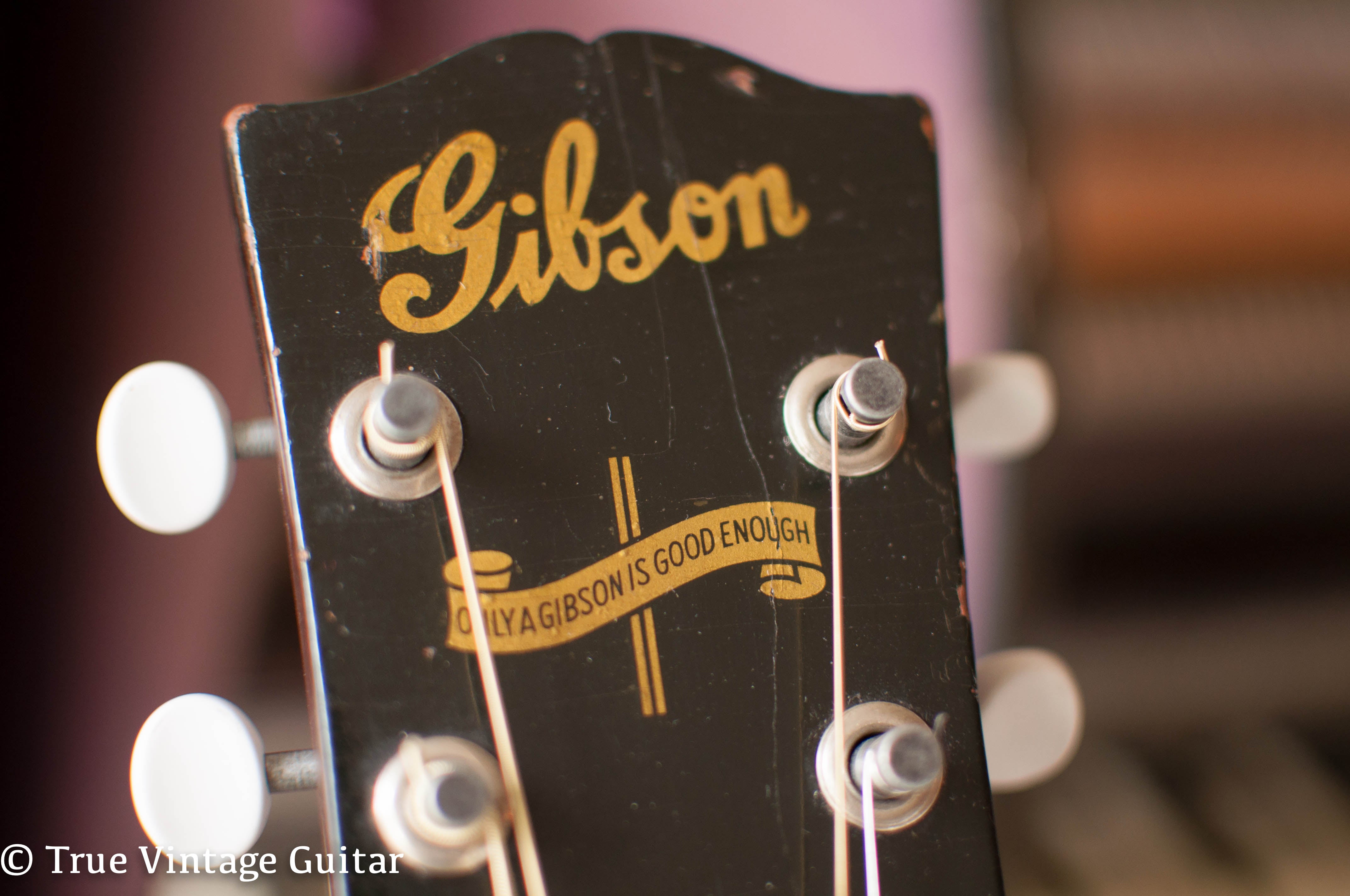 1943 Gibson J-45 Banner headstock