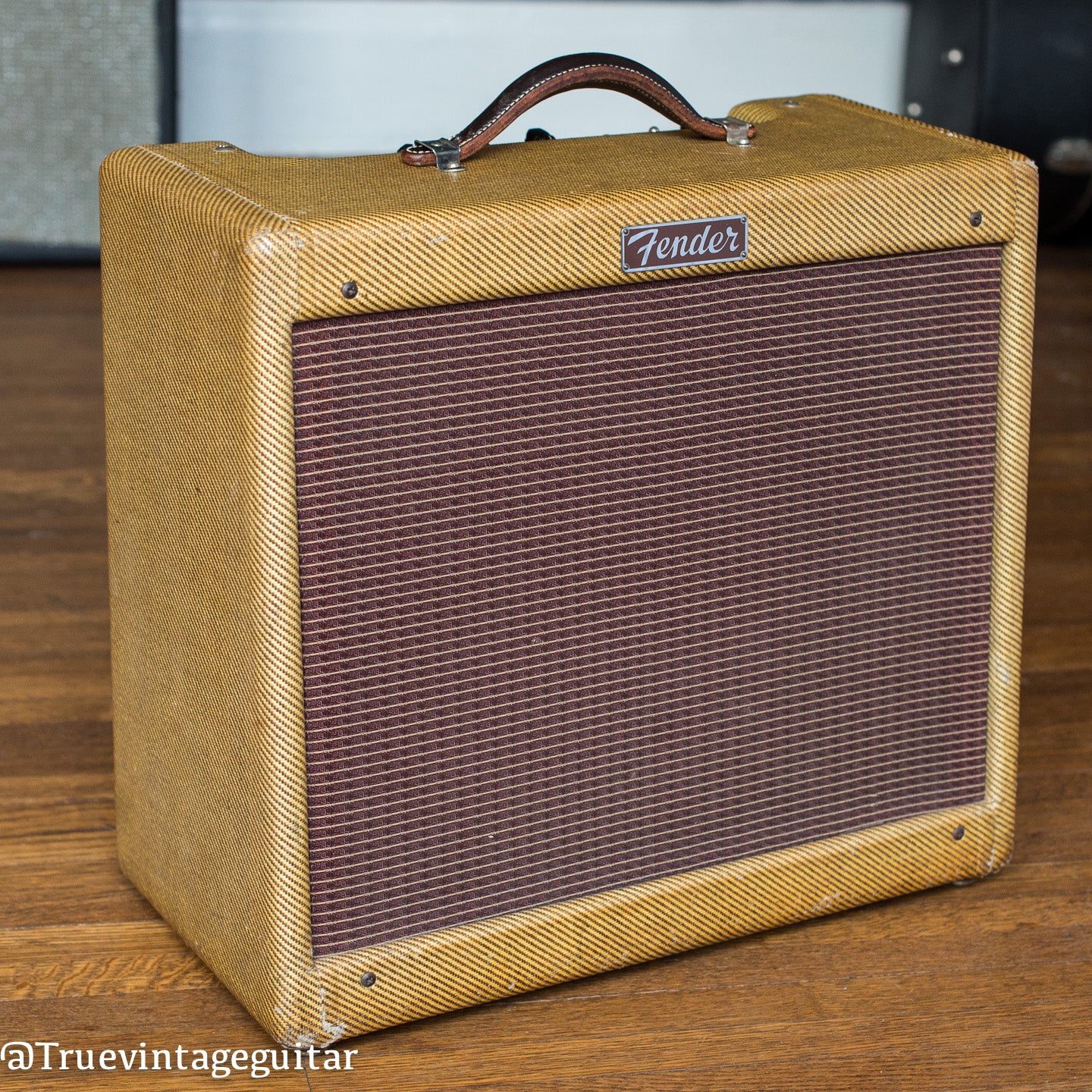 1955 Fender Deluxe guitar amp tweed