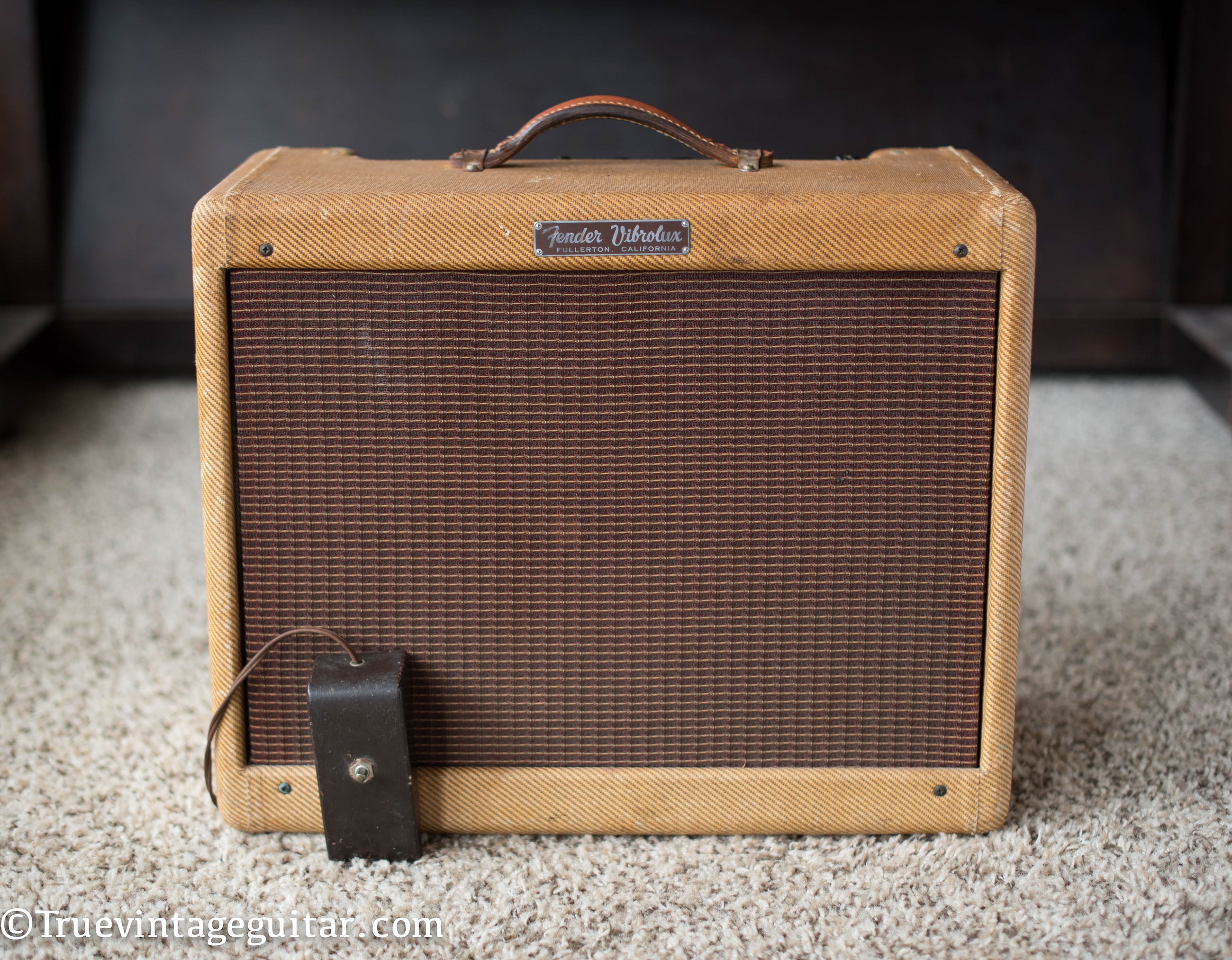 1957 Fender Vibrolux tweed vintage guitar amp