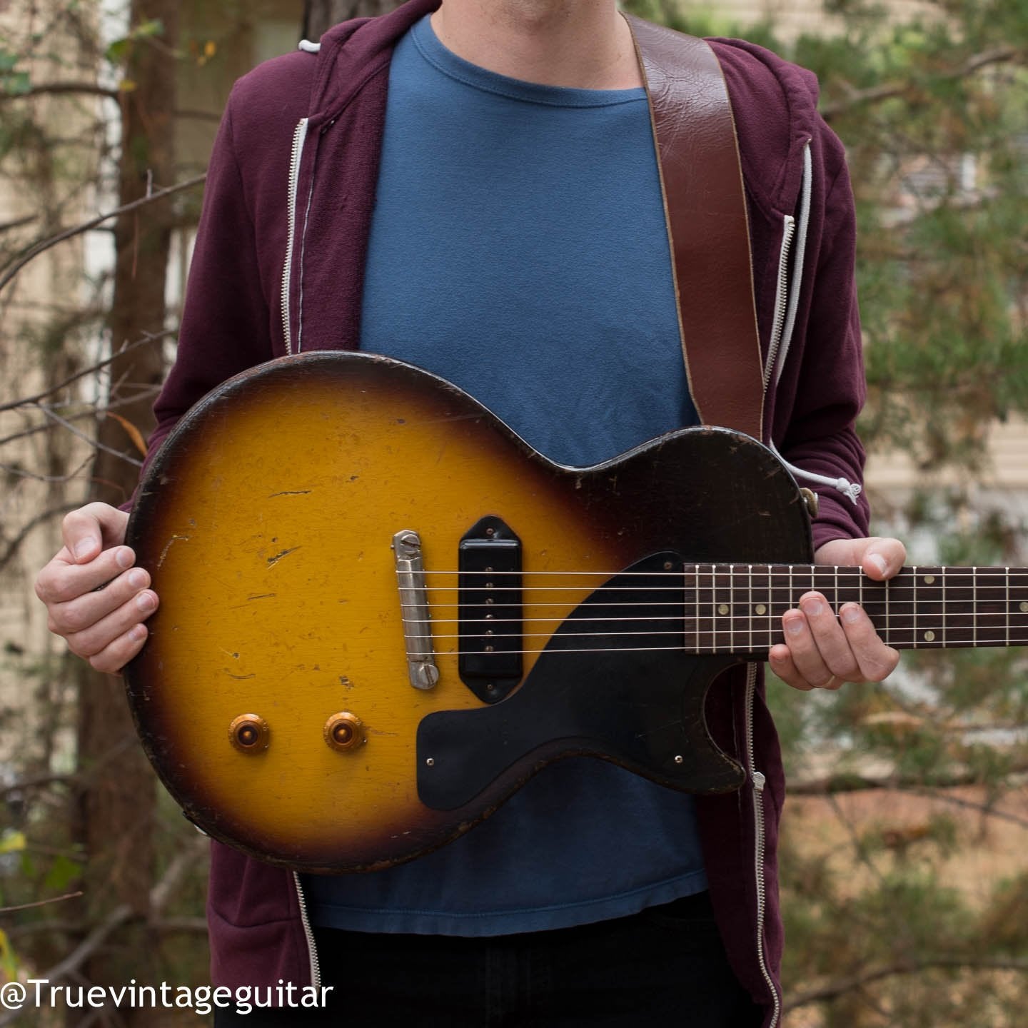 Enjoying every minute with this 1957 Gibson Les Paul Jr!