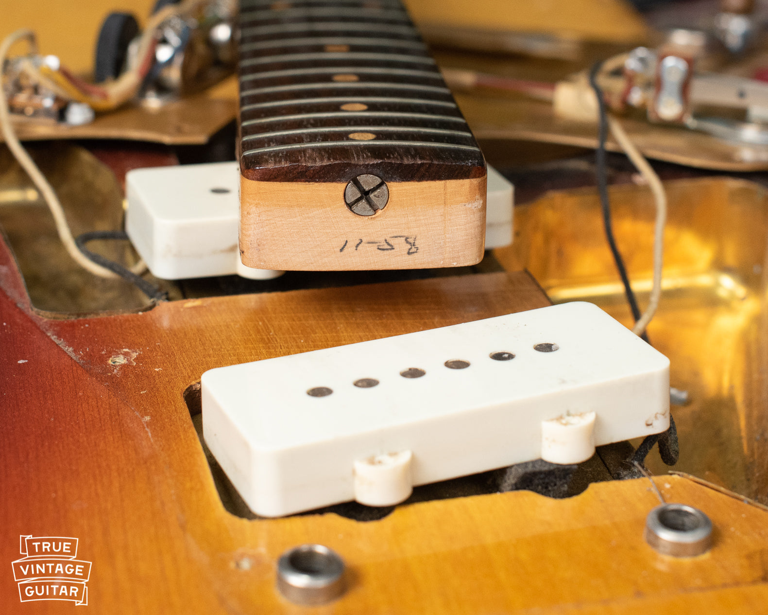 Old Fender Jazzmaster electric guitar 1950s 1960s 1958