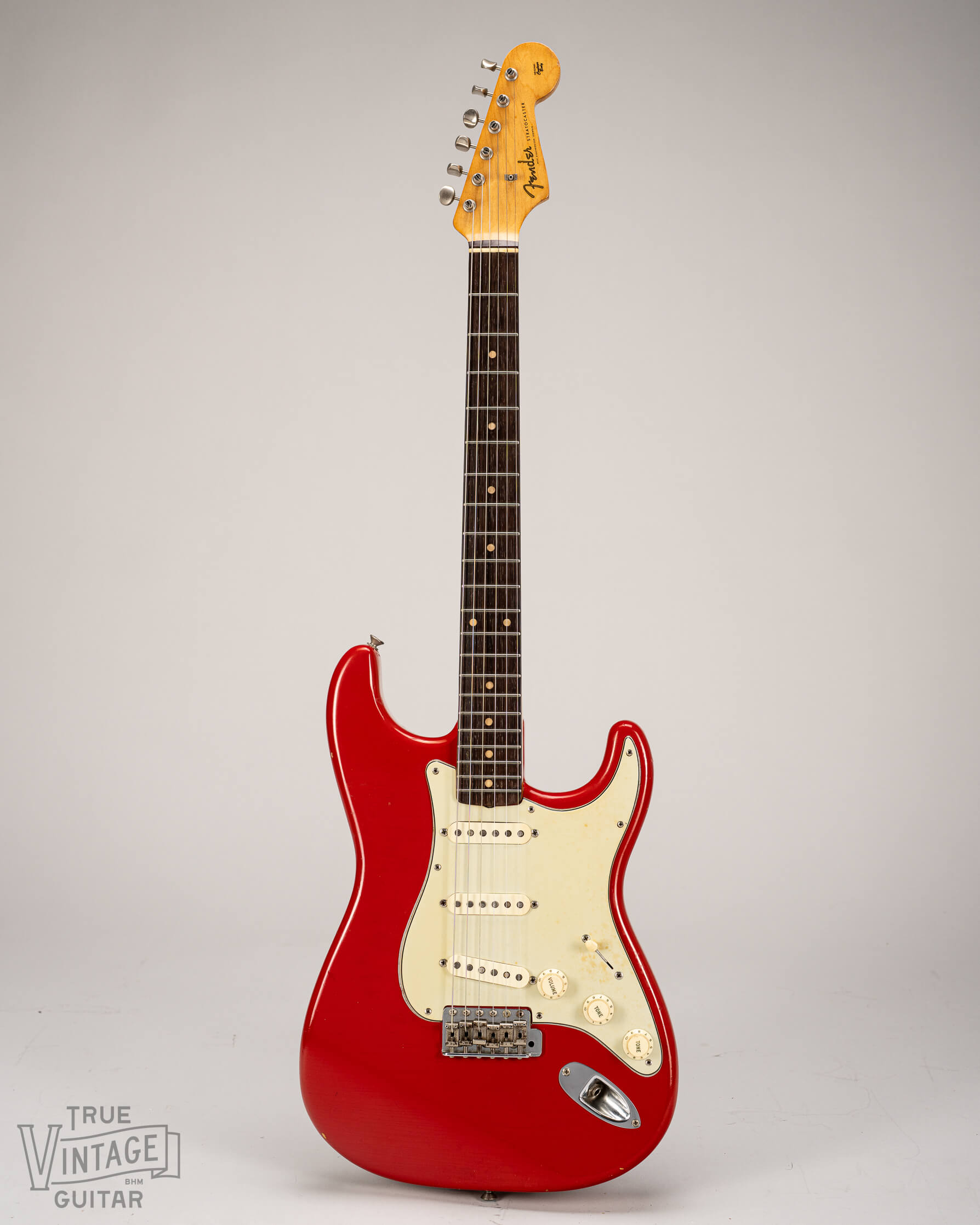 Roman Red 1959 Fender Stratocaster vintage guitar
