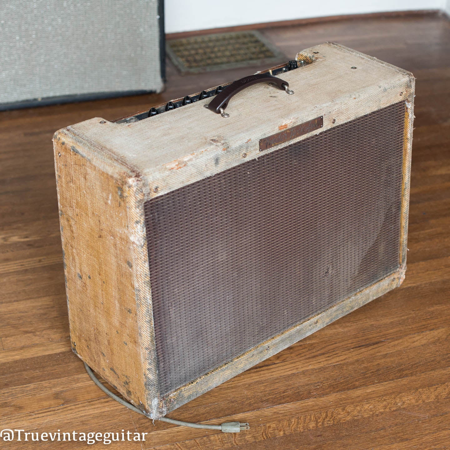 1959 Fender Twin Amp guitar amplifier high power tweed