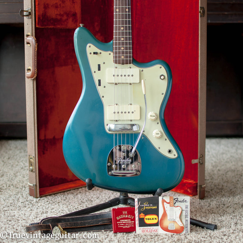 1962 Fender Jazzmaster electric guitar Lake Placid Blue