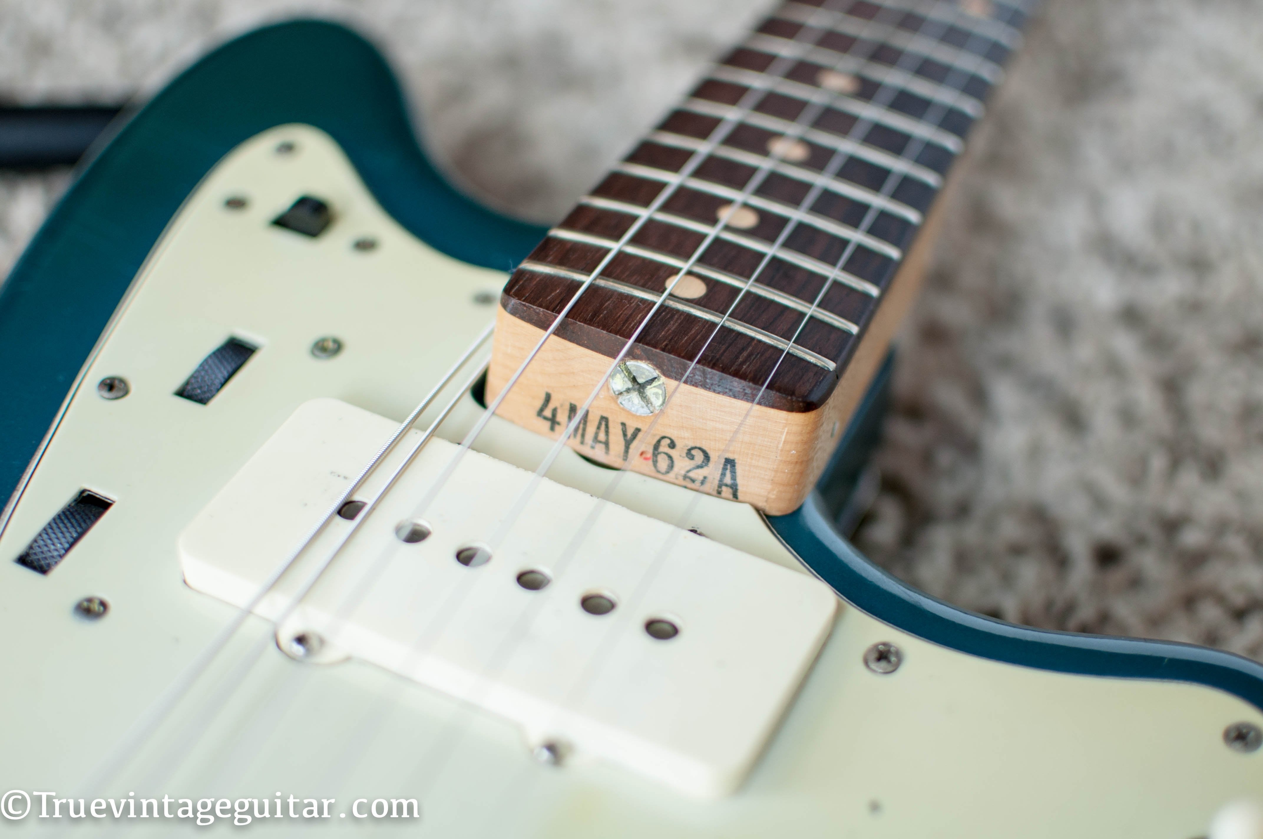 Vintage Fender Guitar Custom Color Lake Placid Blue Metallic