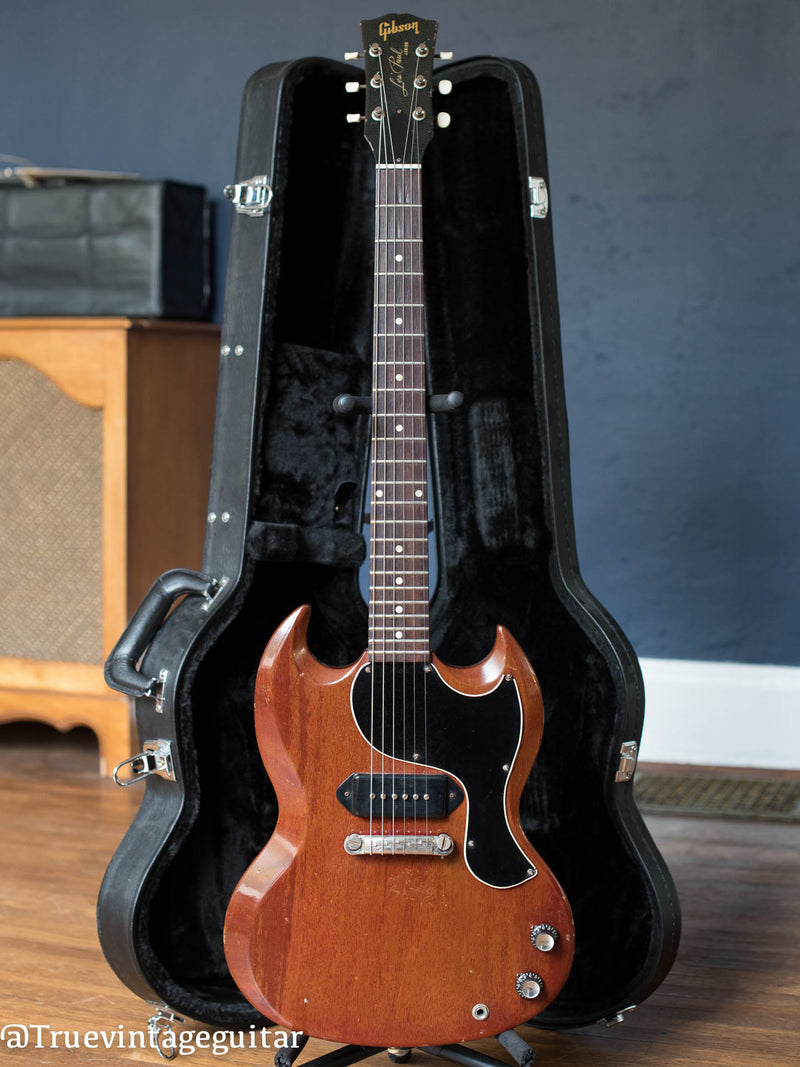 Vintage 1962 Gibson Les Paul Junior brown electric guitar