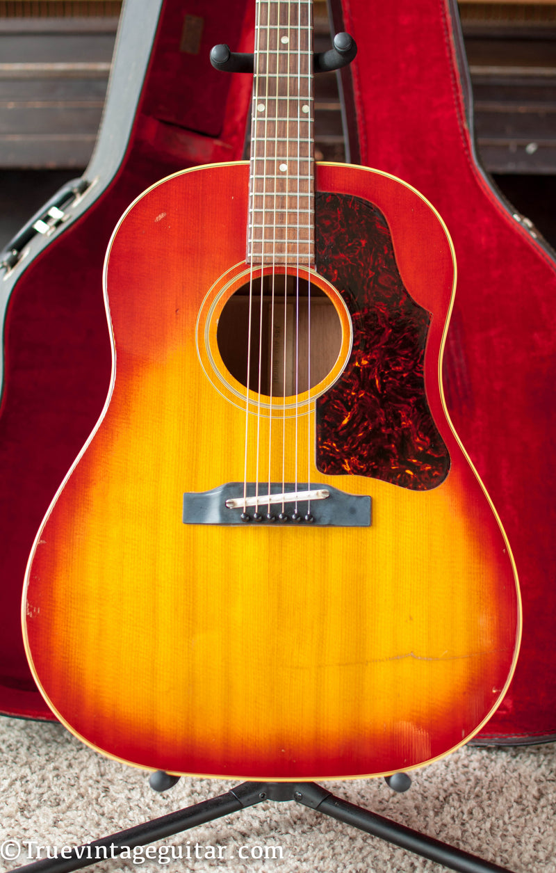 Vintage 1963 Gibson J-45 Cherry Sunburst acoustic guitar