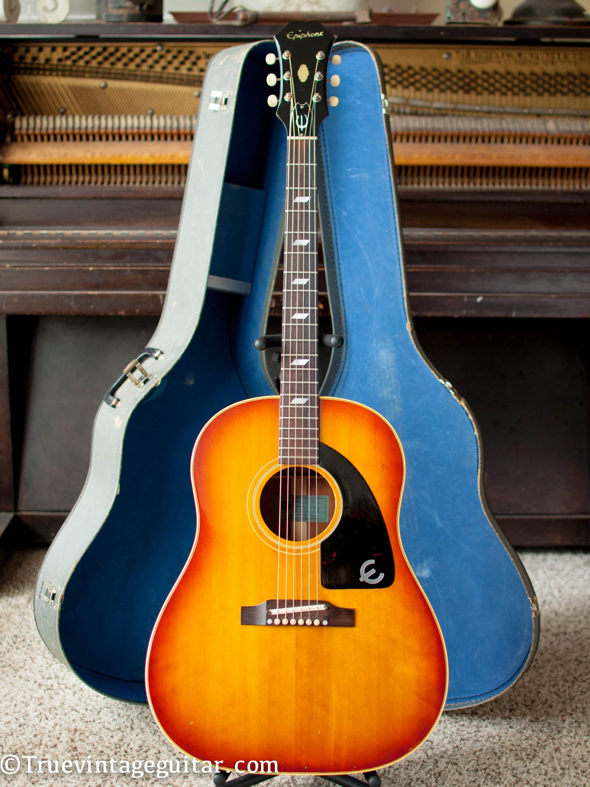 Vintage 1965 Epiphone FT-79 Texan Acoustic Guitar – True Vintage 