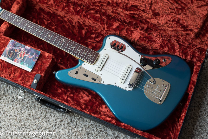 Fender Jaguar 1966 with Lake Placid Blue color custom finish guitar