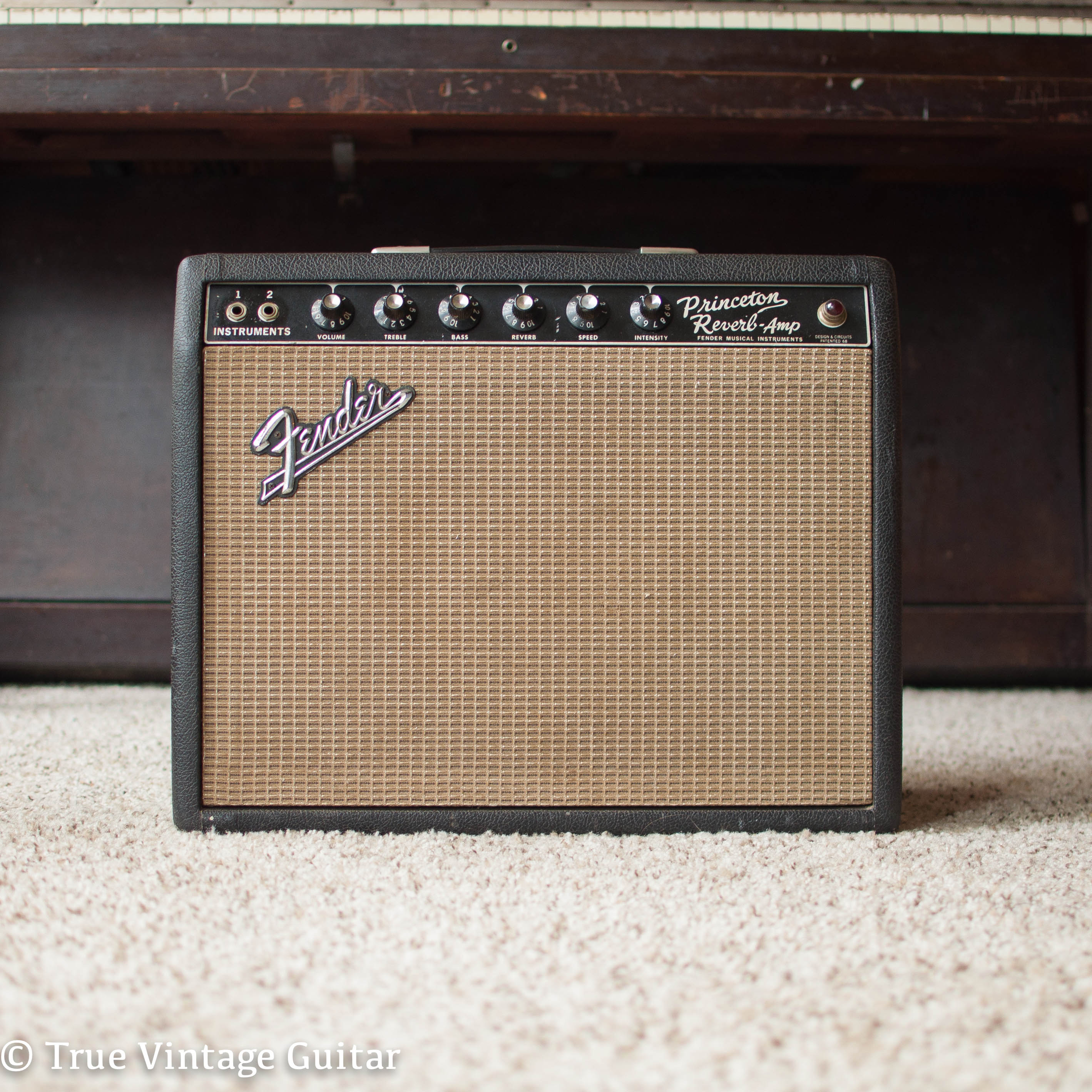 Vintage 1966 Fender Princeton Reverb guitar amp