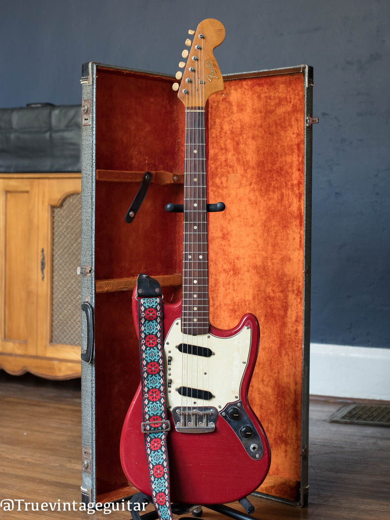 Vintage 1966 Fender Duo Sonic II Red electric guitar