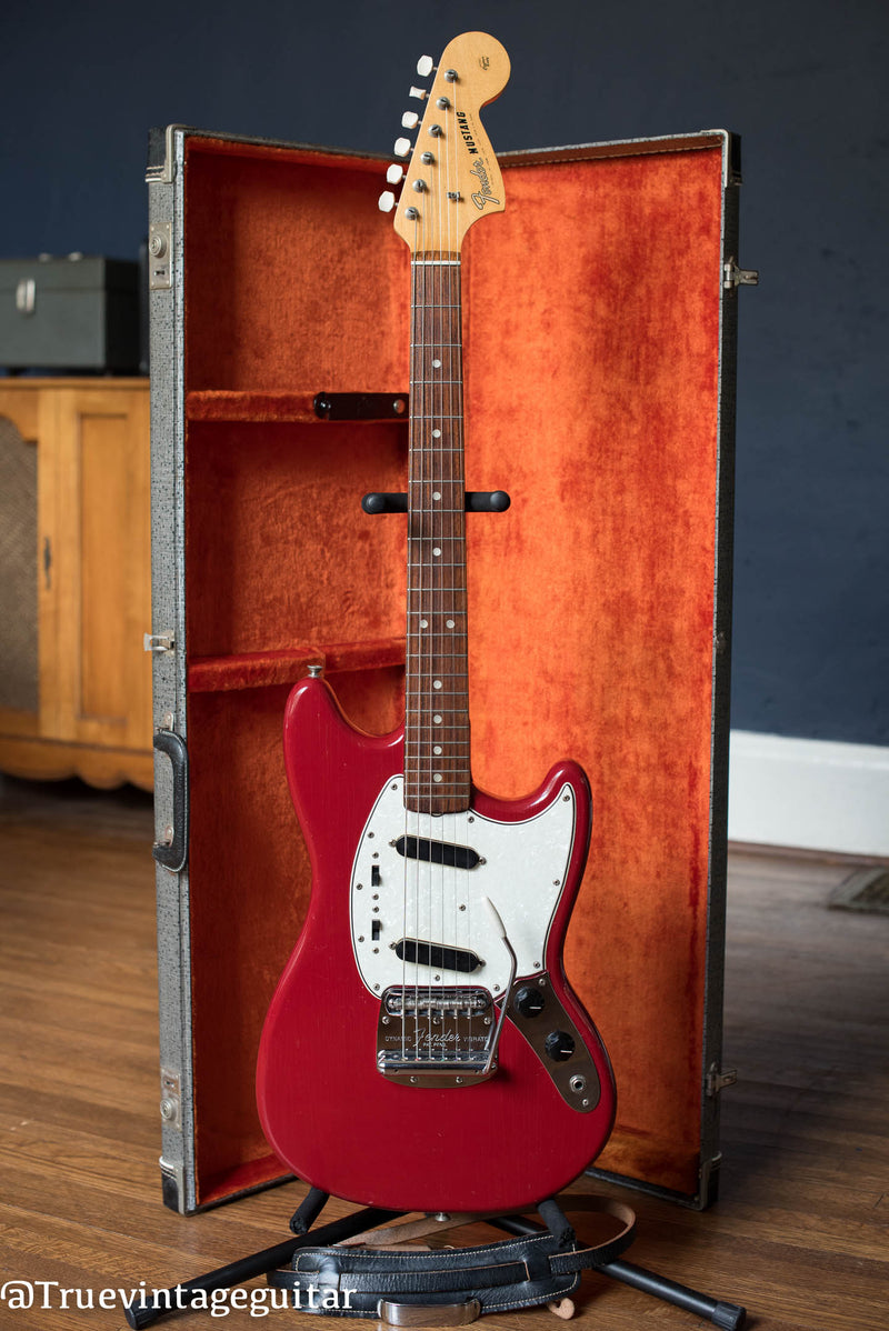 Vintage 1966 Fender Mustang Red guitar