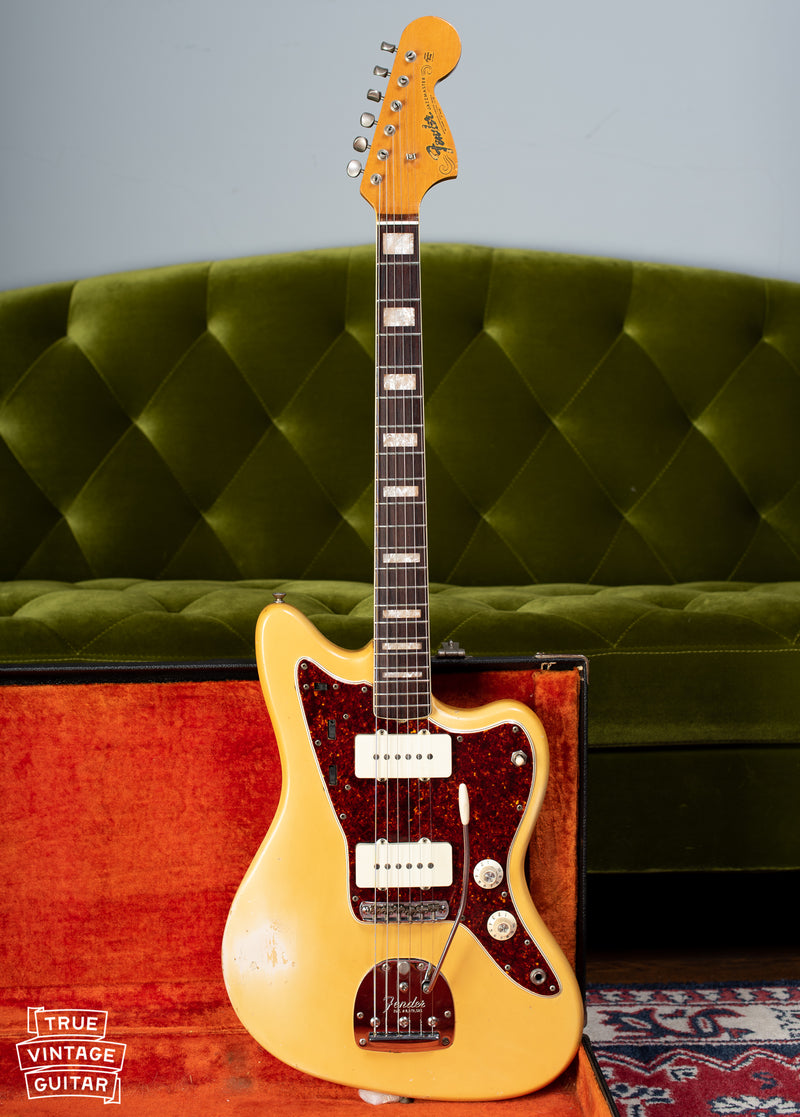 Fender Jazzmaster electric guitar made in 1967 with Blond finish over Ash body