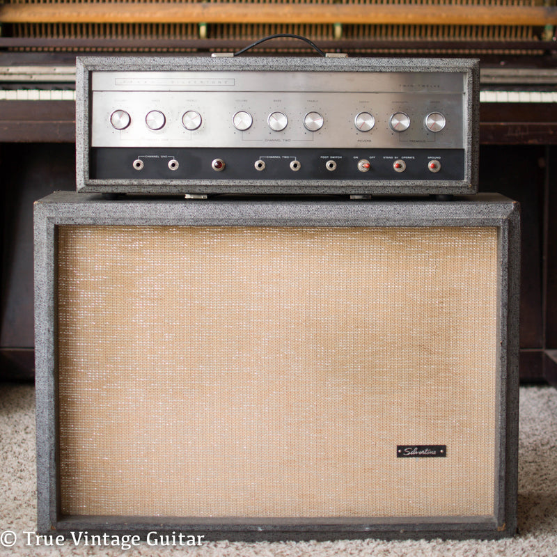 Vintage 1960s Silvertone 1484 Twin Twelve guitar amp