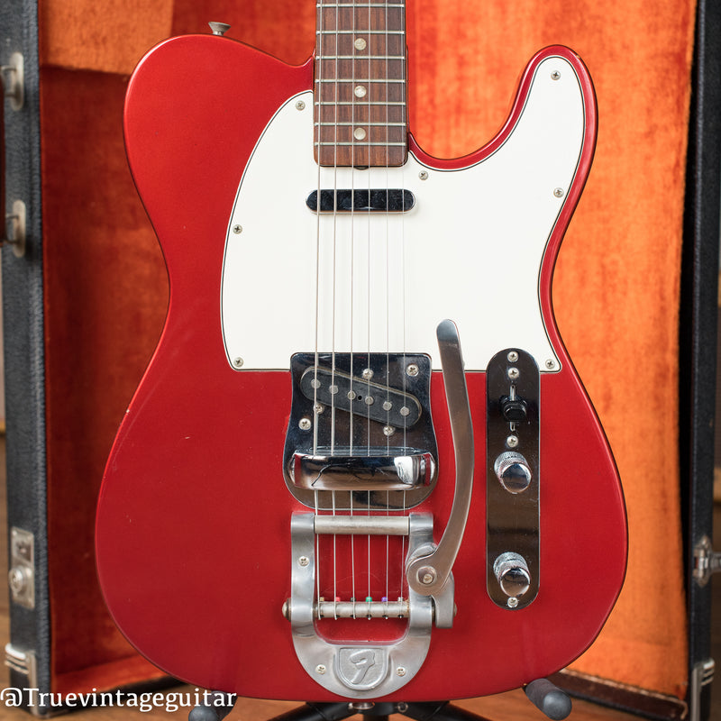 Vintage 1968 Fender Telecaster Candy Apple Red Metallic Bigsby electric guitar