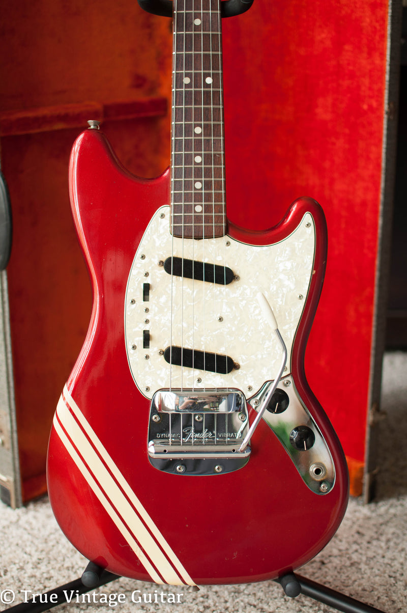 Vintage 1969 Fender Mustang Red electric guitar