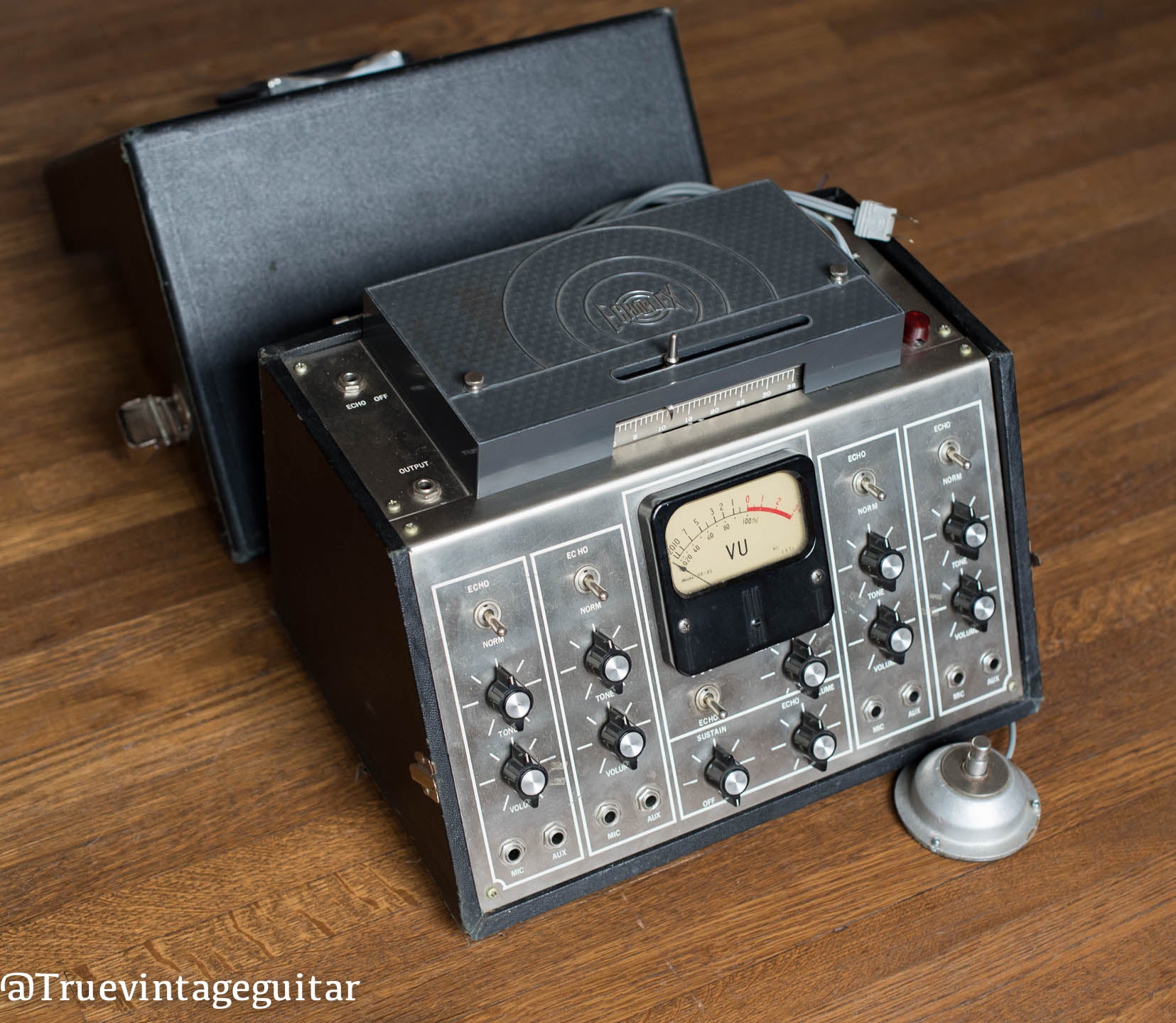 Groupmaster Echoplex, large tape echo, VU Meter