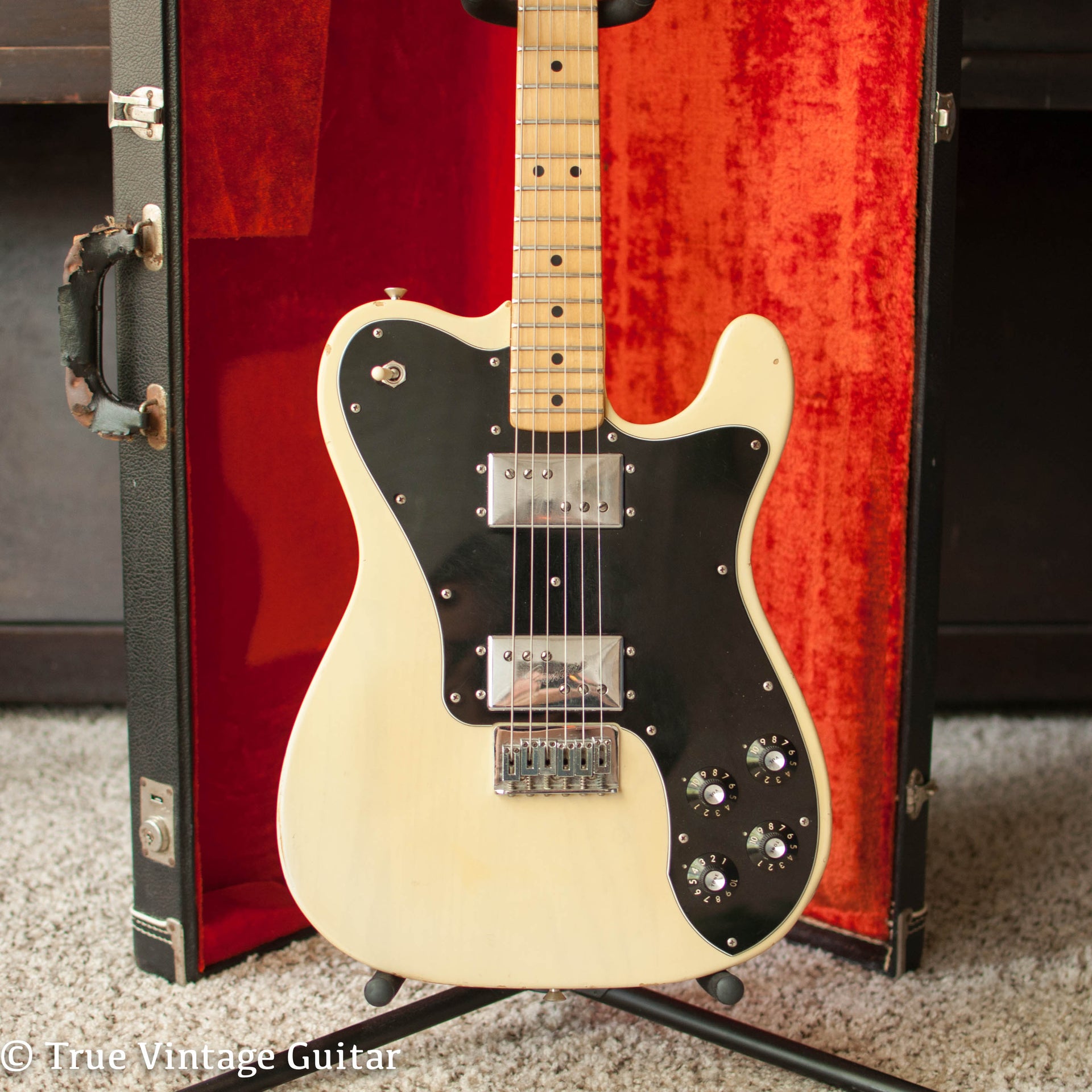 Vintage 1974 Fender Telecaster Deluxe Blond guitar – True Vintage Guitar, image size:1920x1920