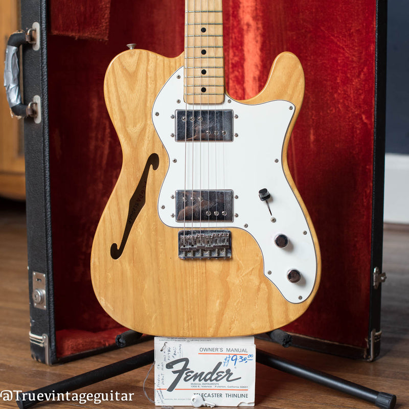Fender Telecaster Thinline electric guitar with F hole