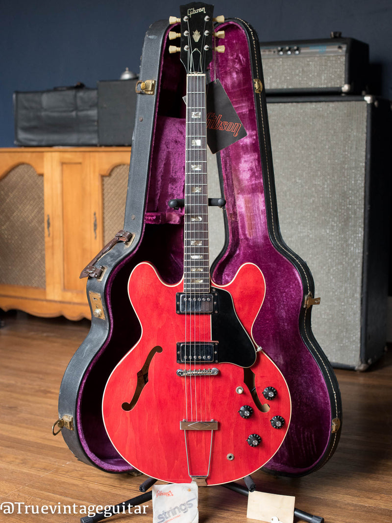 Vintage 1974 Gibson ES-335 Cherry Red electric guitar