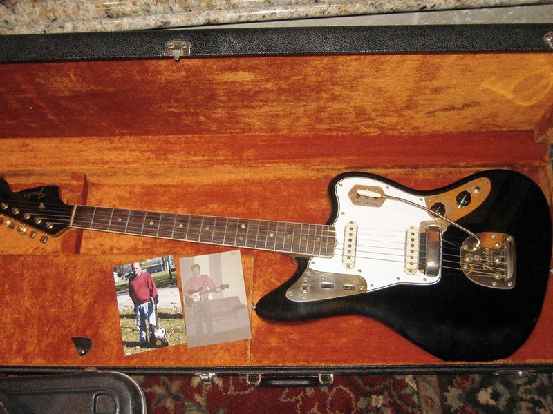1966 Fender Jaguar, Black, Gold Hardware guitar