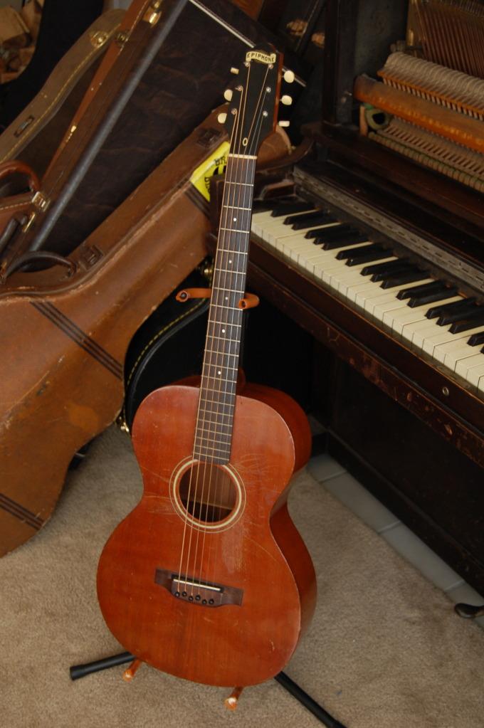 Mahogany Topped Blues Guitar: 1930 Epiphone Model 0