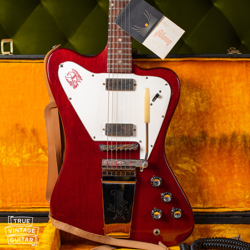 Vintage 1965 Gibson Firebird V Cherry Red electric guitar