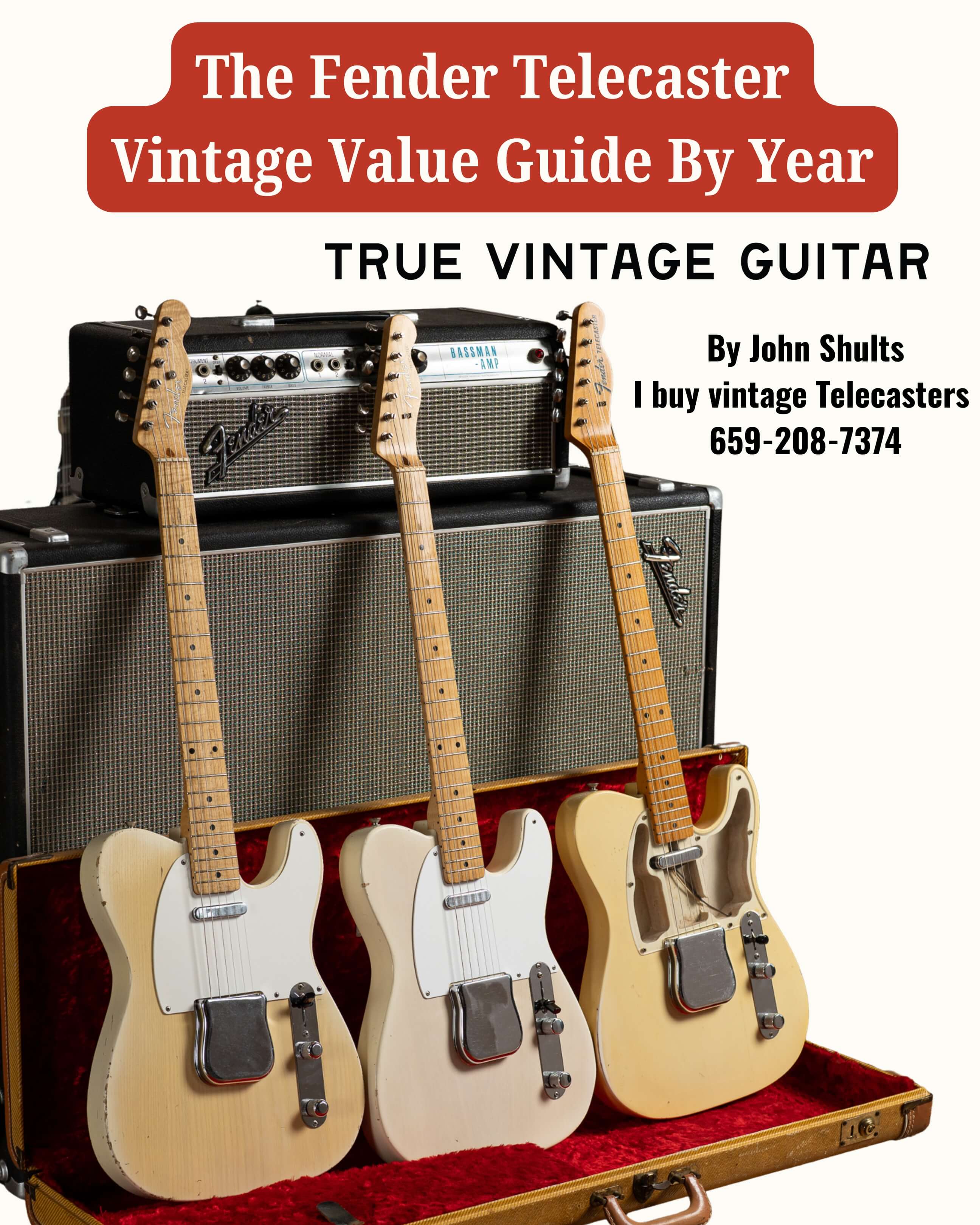 Expert value guide for vintage Fender Telecaster, Broadcaster, and Esquire guitars from the 1950s and 1960s.
