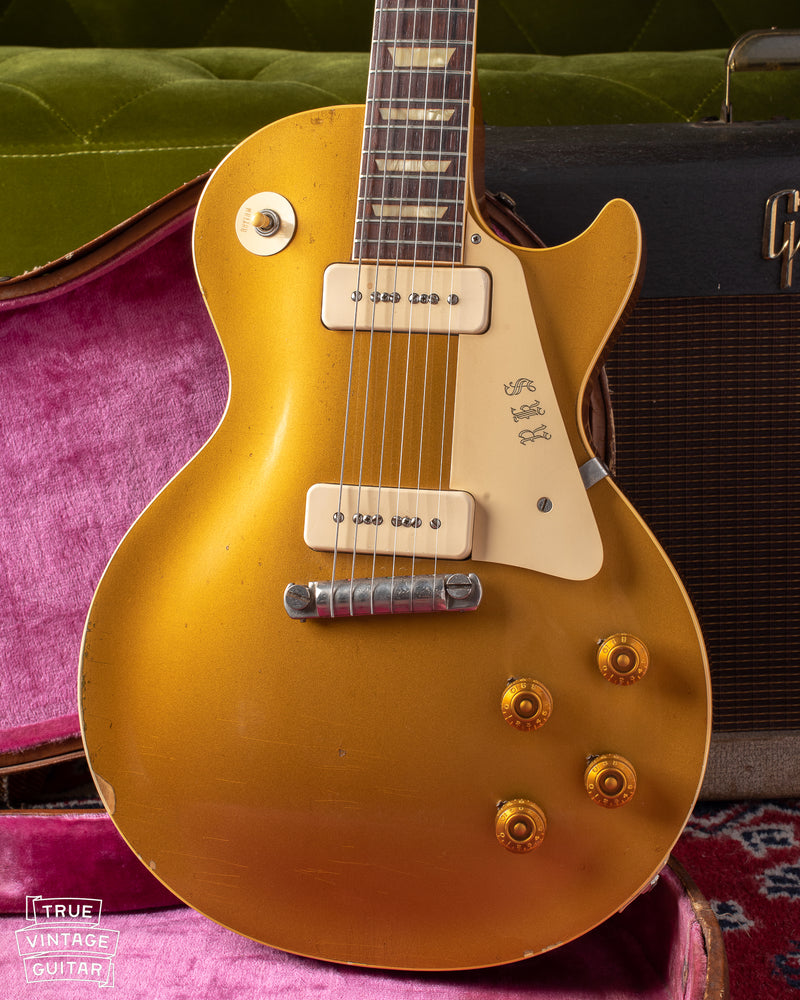 1954 Gibson Les Paul Model gold goldtop vintage guitar from Colorado